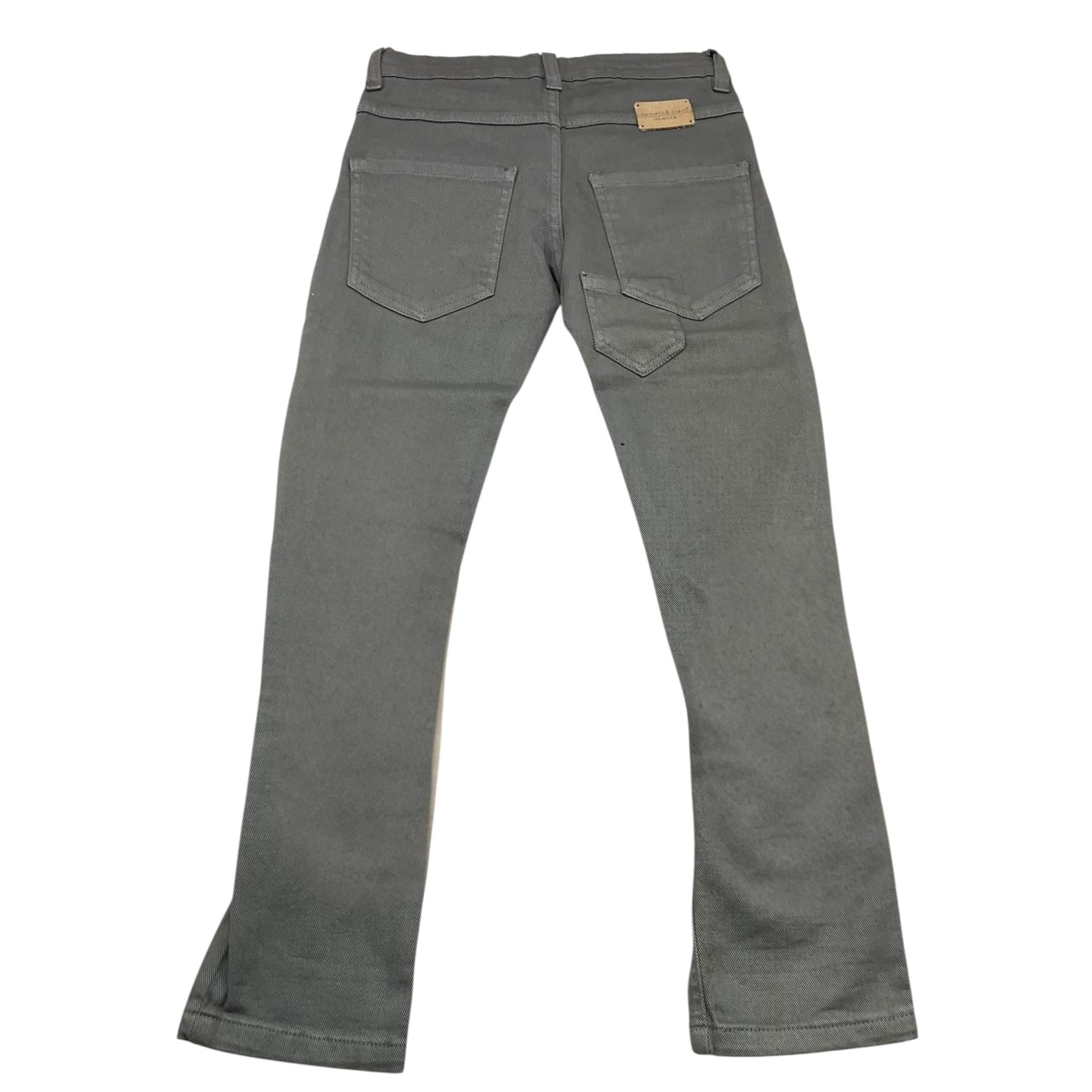 MANUELL & FRANK pantalone tinta unita con strappi Grigio per Bambino PAN1123 GRIGIO MANUELL & FRANK