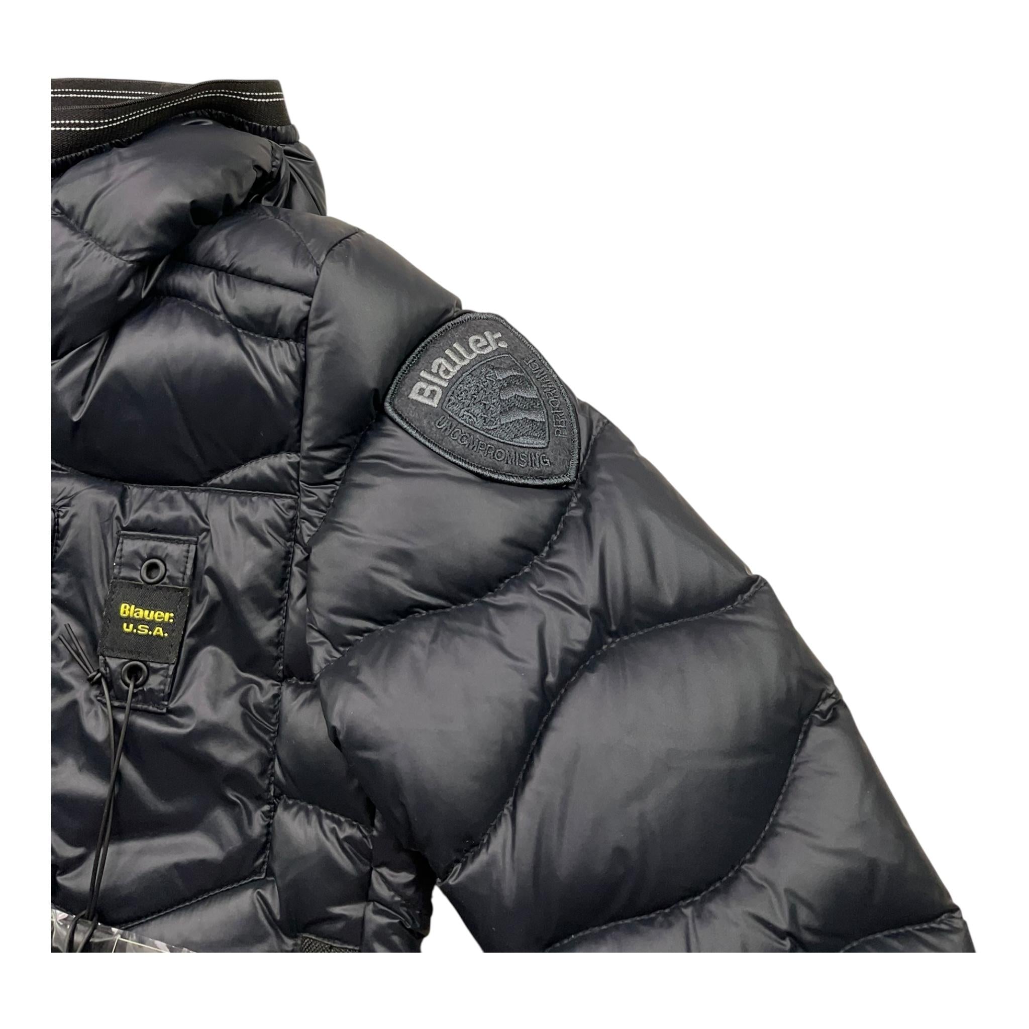 BLAUER giubbino tinta unita con cappuccio Nero per Neonato 24WBLKC03067 NERO BLAUER