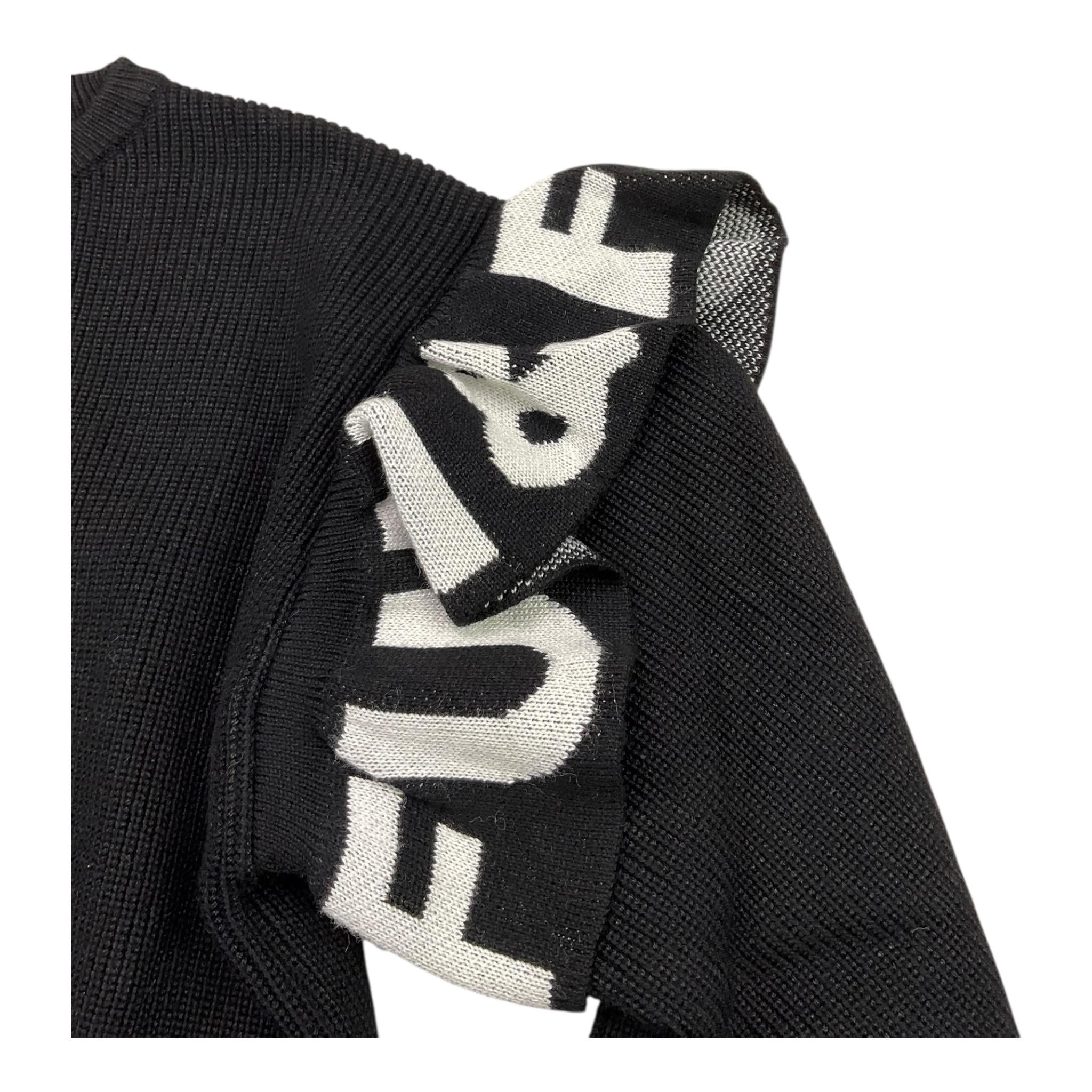 FUN & FUN maglia girocollo tinta unita con rouches alle maniche Nero per Bambina FNBSW15582 NERO FUN & FUN