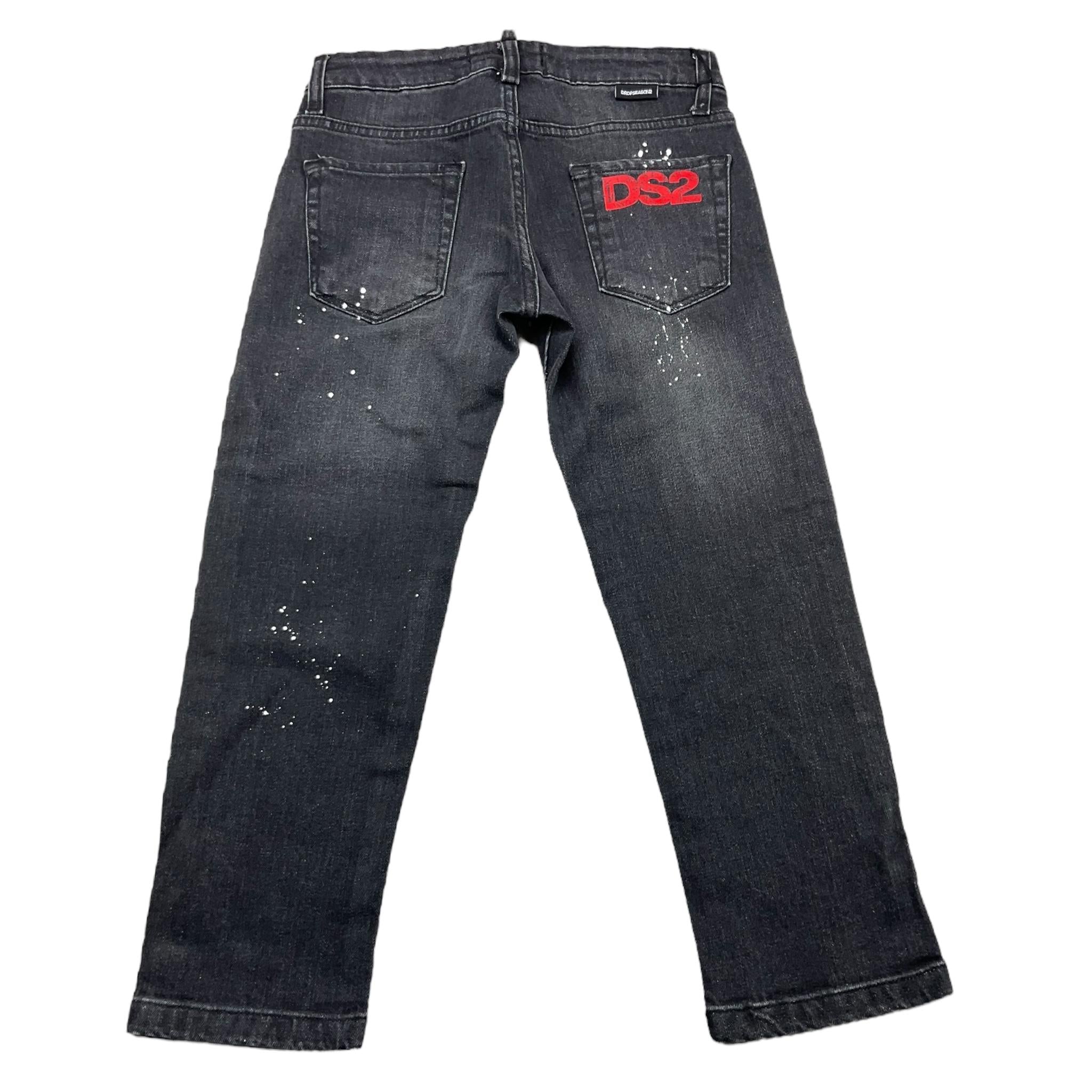 DROPSEASON2 jeans tinta unita con girovita regolabile Nero per Bambino FW242K08 NERO DROPSEASON2