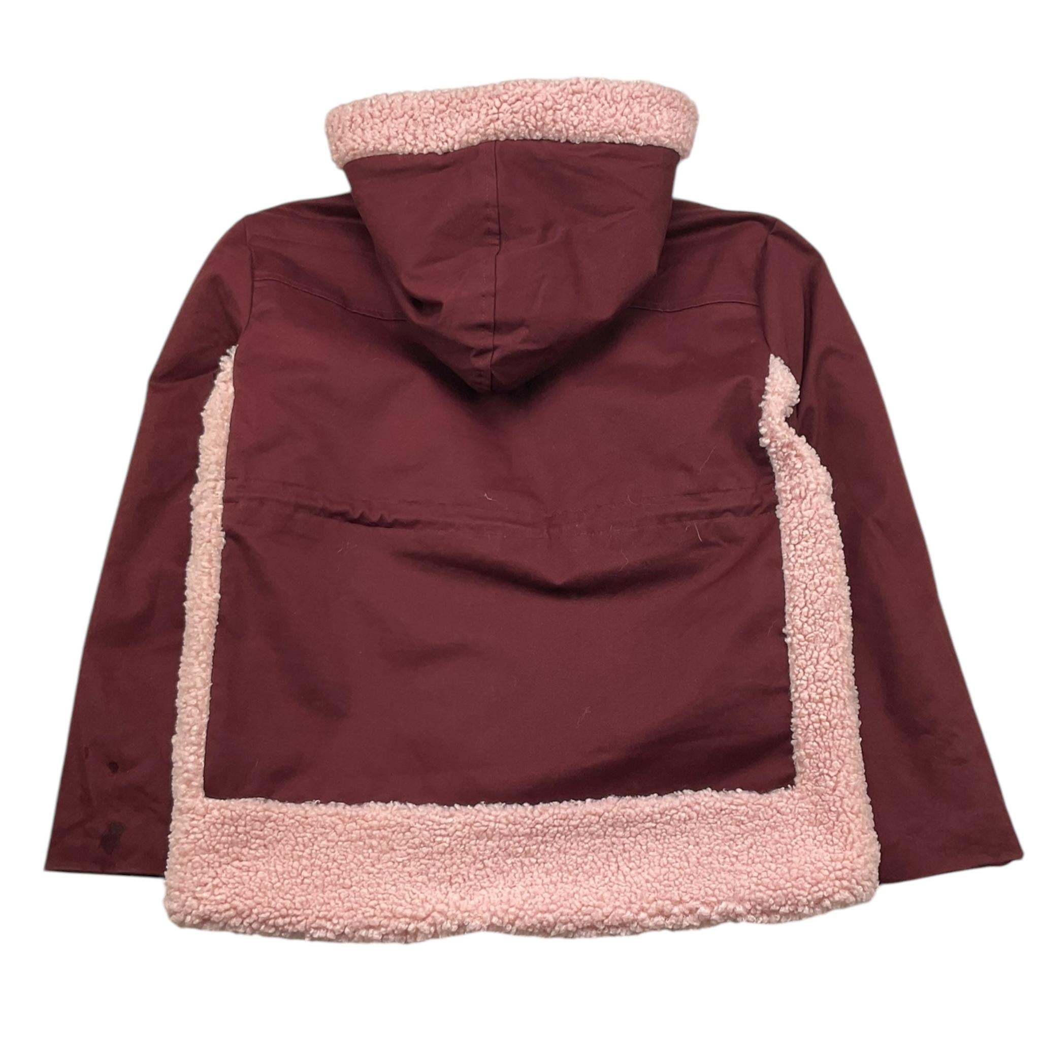 JOHN RICHMOND cappotto tinta unita con cappuccio e profili in teddy in contrasto Rosso per Bambina RGA25071PK ROSSO JOHN RICHMOND