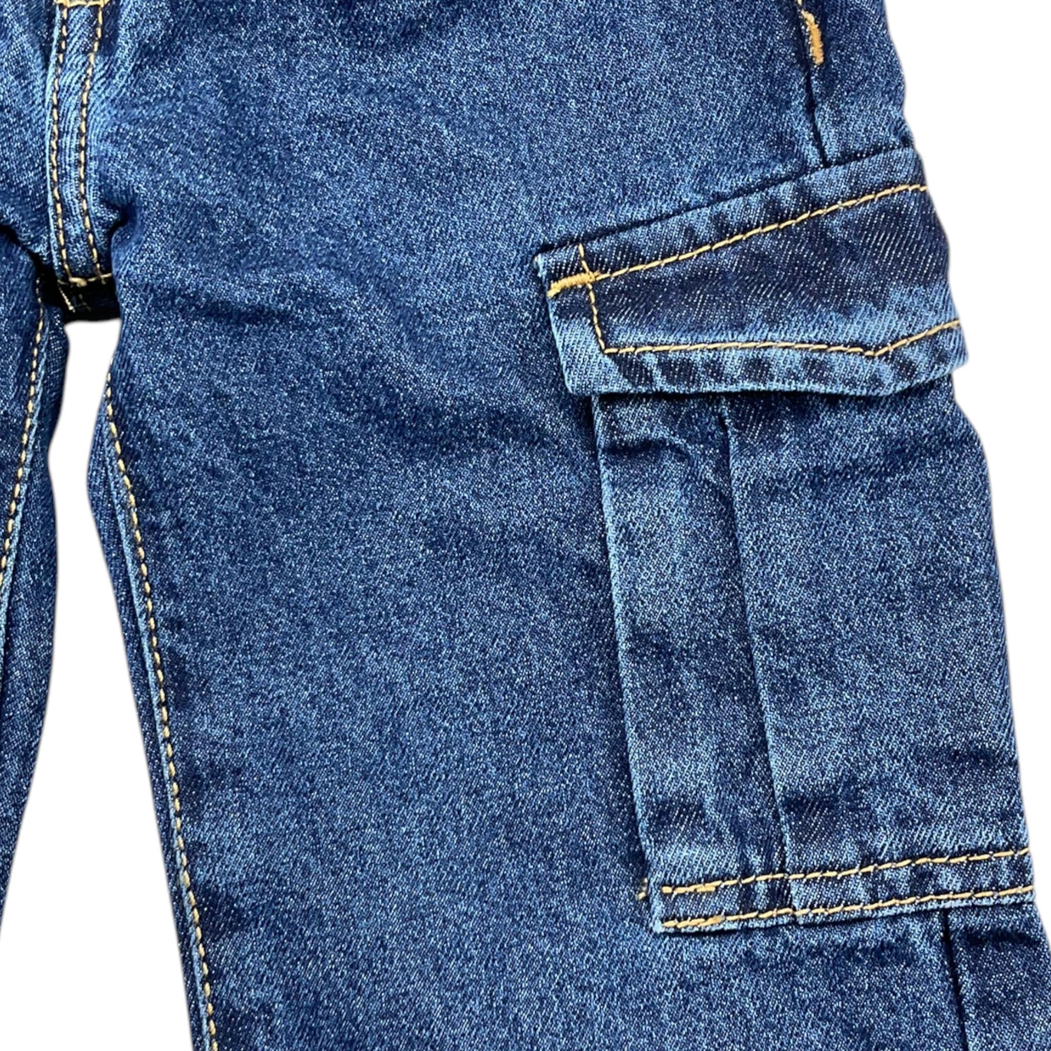 GUESS jeans tinta unita modello a palazzo con girovita regolabile Blu per Bambina K4YA00D5FL0 BLU GUESS