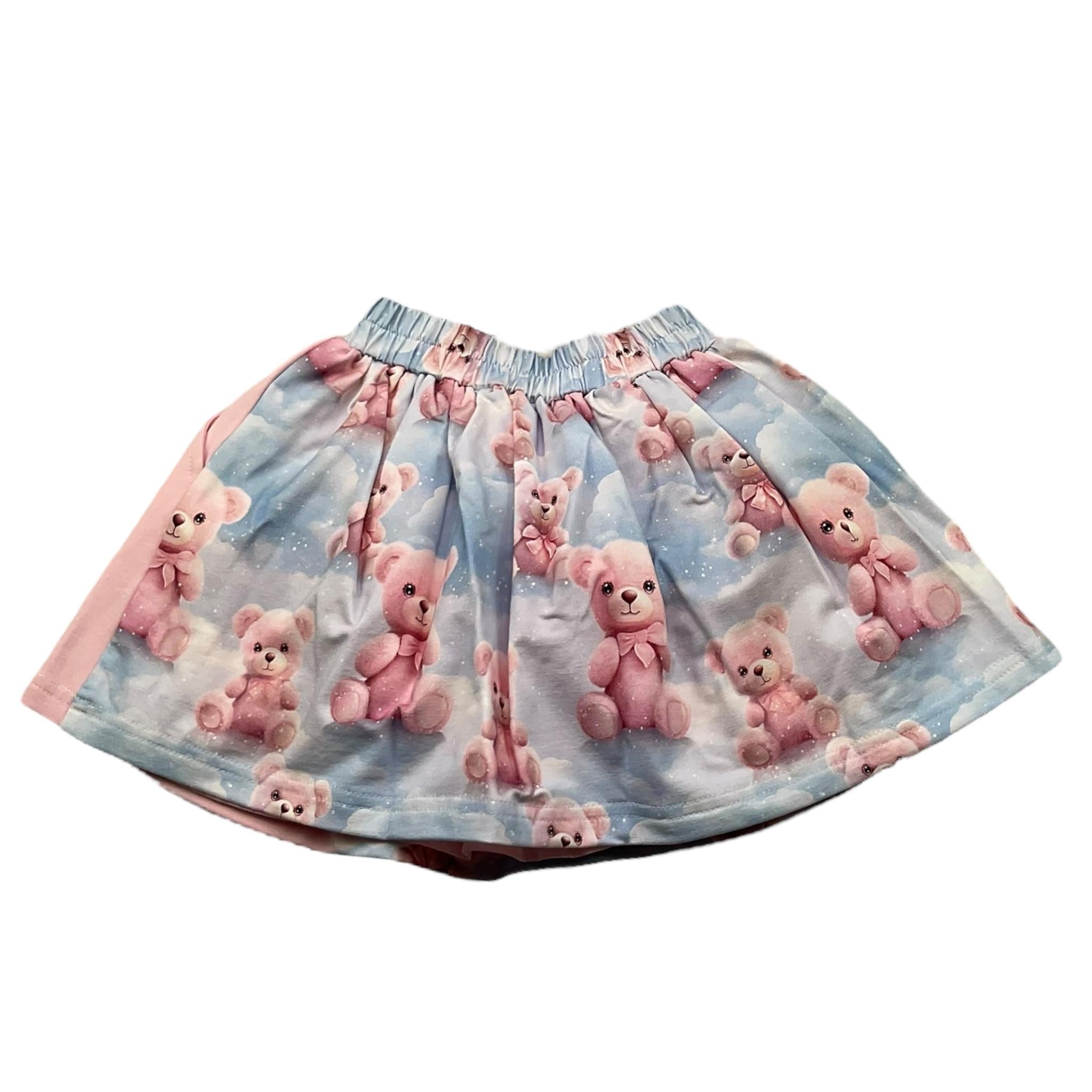 DAGA COLLECTION completo 2 pezzi shirt-gonna Rosa per Bambina M9807 ROSA DAGA COLLECTION