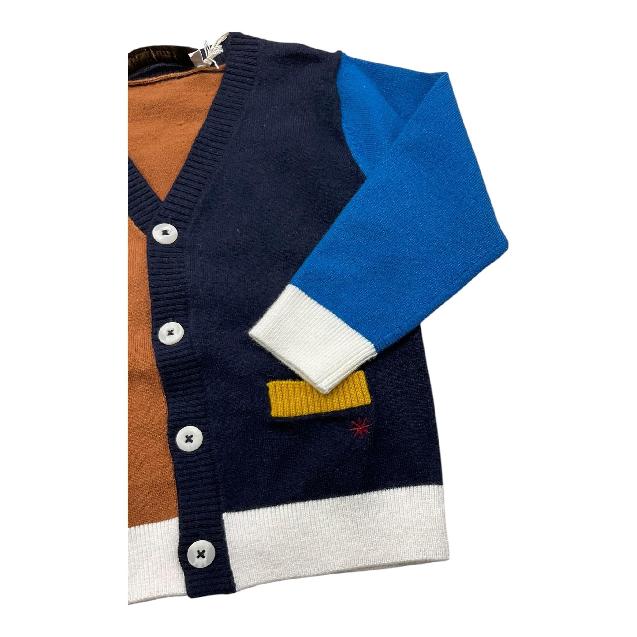 MANUEL RITZ cardigan multicolor con taschini Multicolor per Bambino MR2714J MULTICOLOR MANUEL RITZ
