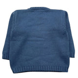 LA STUPENDERIA maglia girocollo tinta unita con ricami Azzurro per Neonato ZJCR42N AZZURRO LA STUPENDERIA