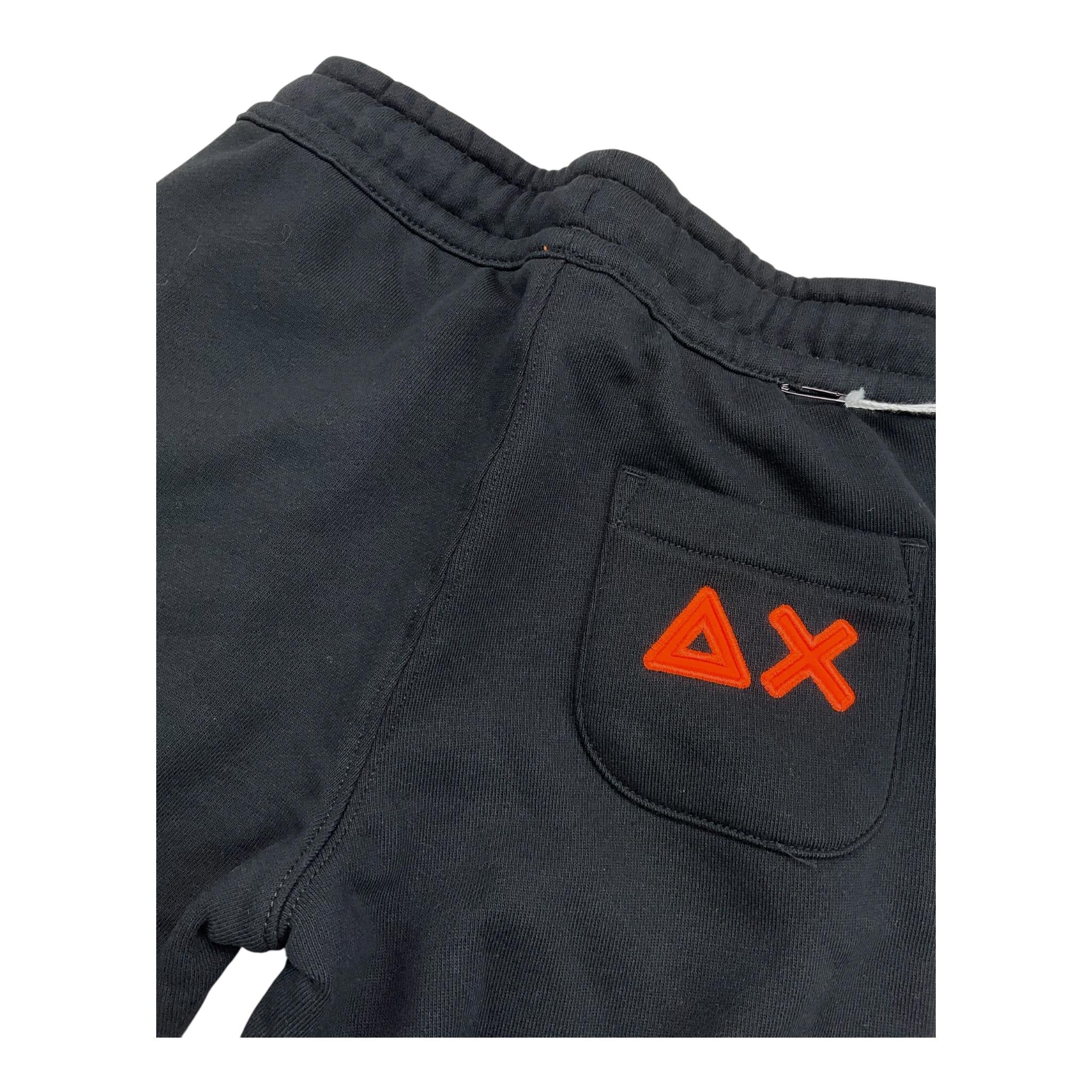 SUN68 pantalone tuta tinta unita con logo Nero per Bambino F44345J NERO SUN68