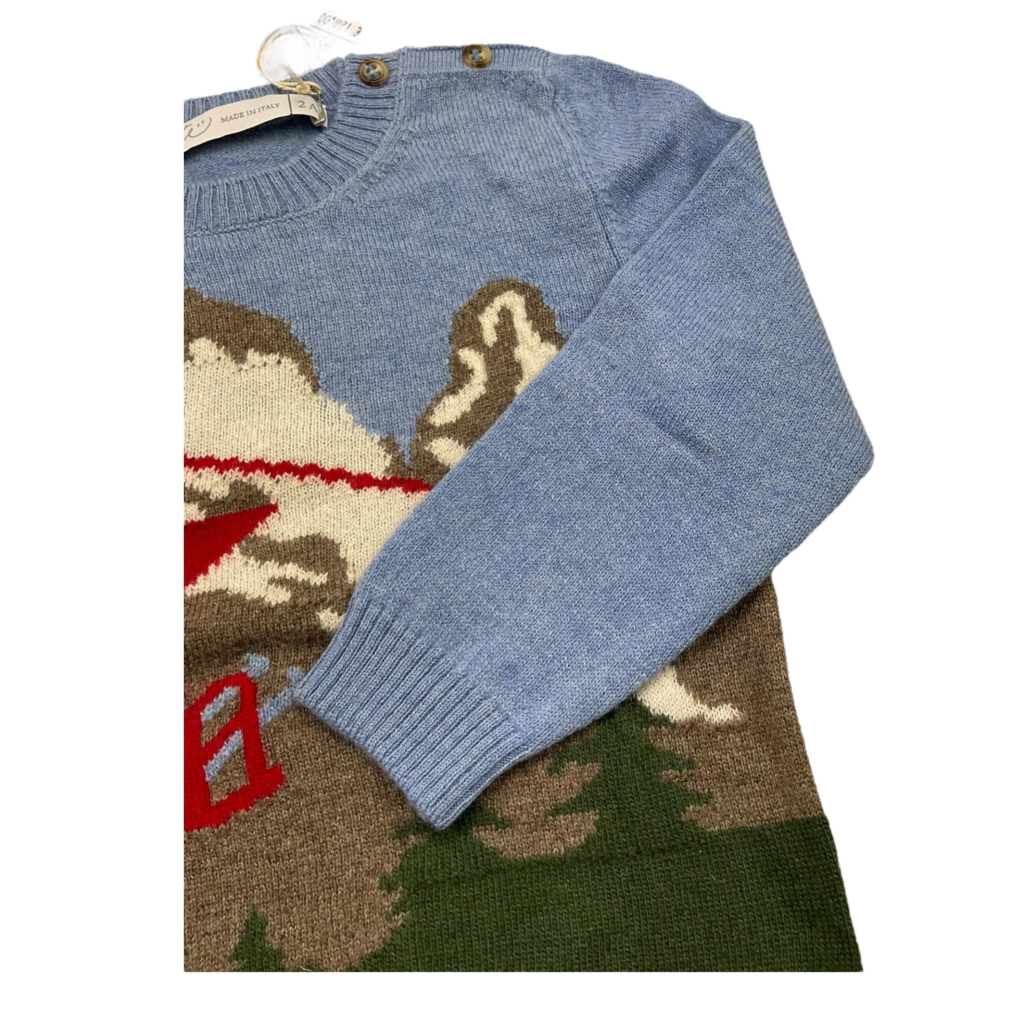 PER TE completo 2 pezzi maglia-pantalone Azzurro per Neonato 44046 AZZURRO PER TE