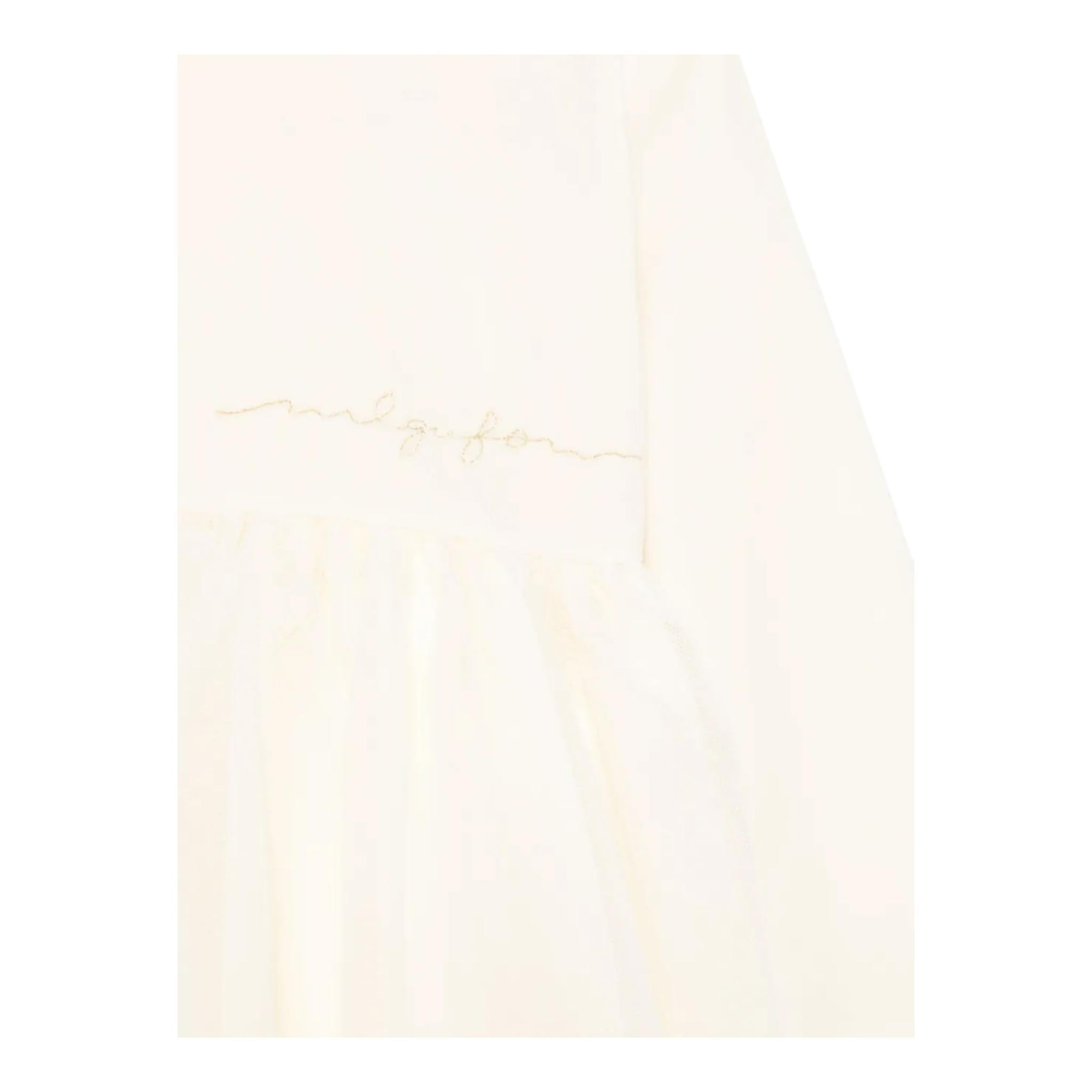 IL GUFO abito tinta unita con tulle Panna per Neonata A24VL585V0016 PANNA IL GUFO