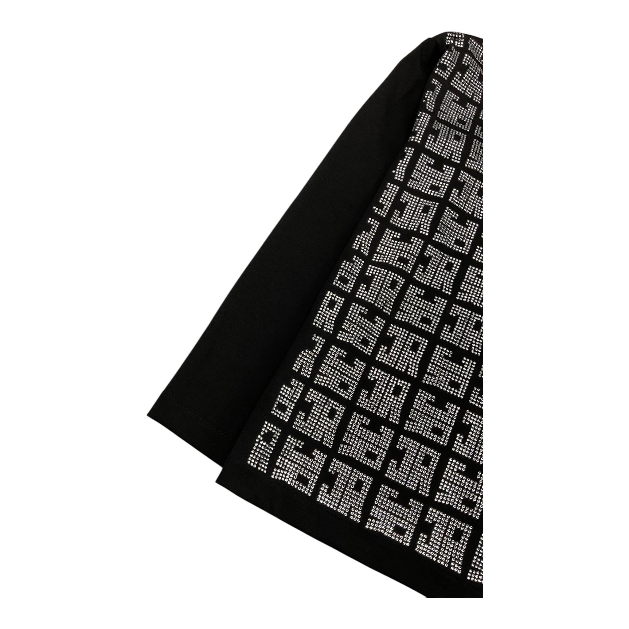 JOHN RICHMOND shirt collo alto tinta unita con brillantini Nero per Bambina RGA25181TS NERO JOHN RICHMOND
