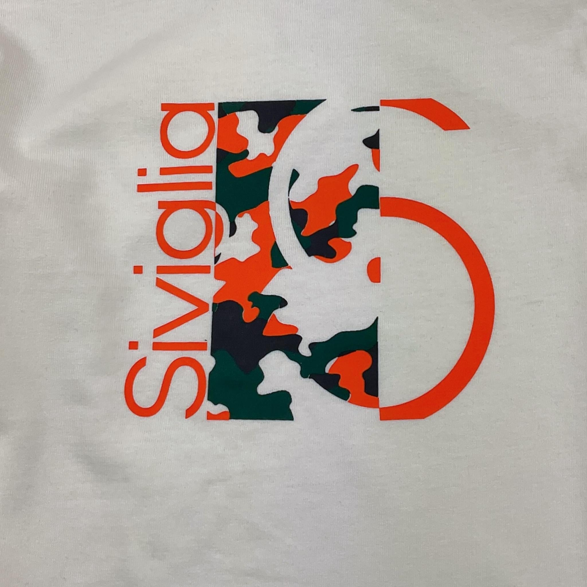 SIVIGLIA shirt girocollo tinta unita con stampa Bianco per Bambino SVNTS00517J BIANCO SIVIGLIA