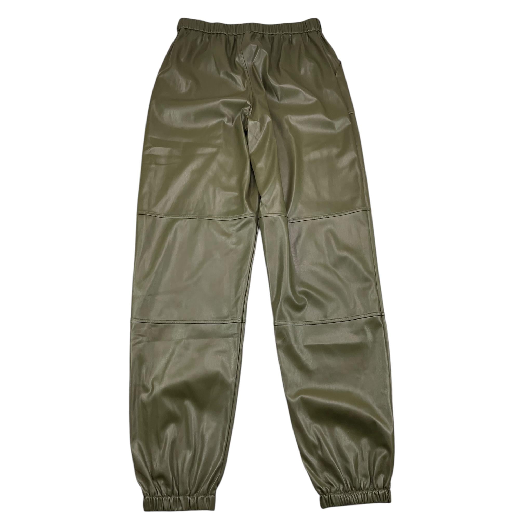 LIU JO pantalone in ecopelle tinta unita con elastico in vita Verde per Bambina GF4056 VERDE LIU JO