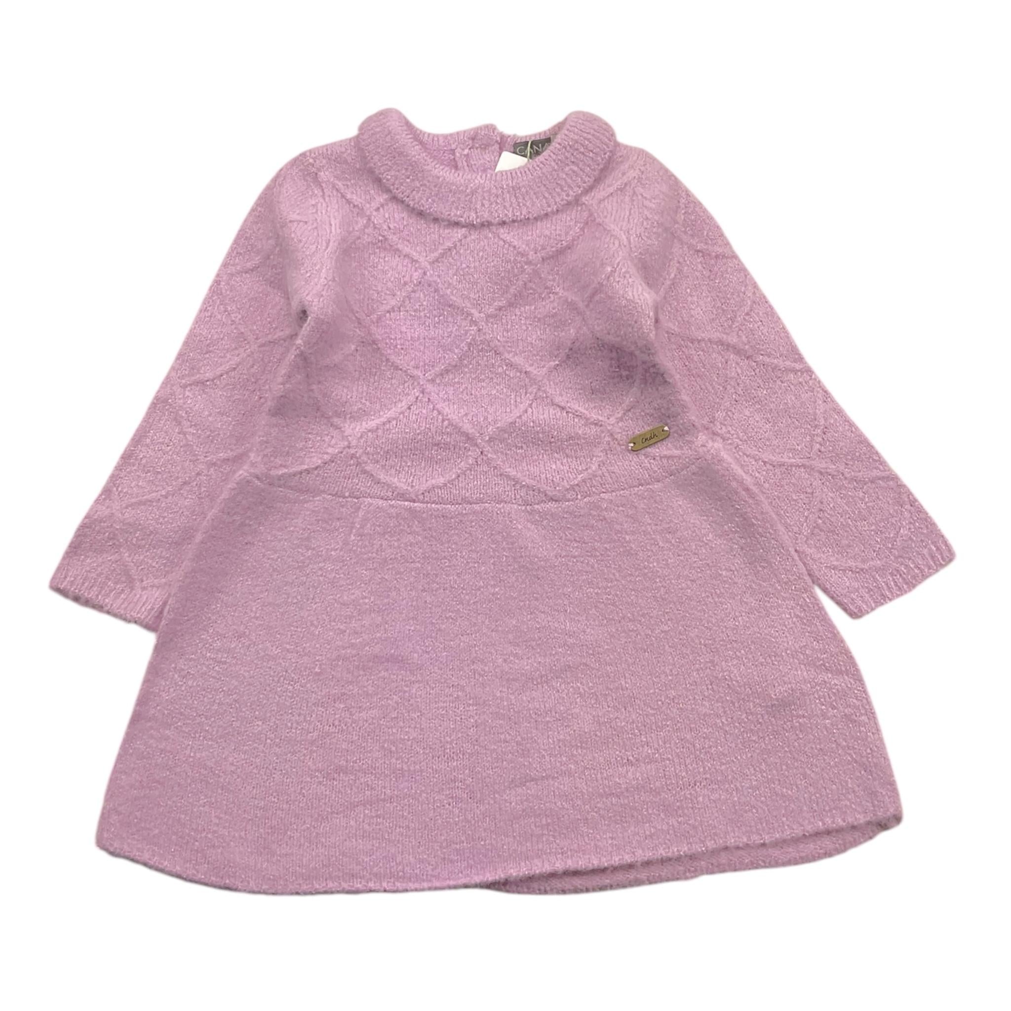 CANADA HOUSE abito tinta unita in maglia Viola per Neonata BBCAROL VIOLA CANADA HOUSE