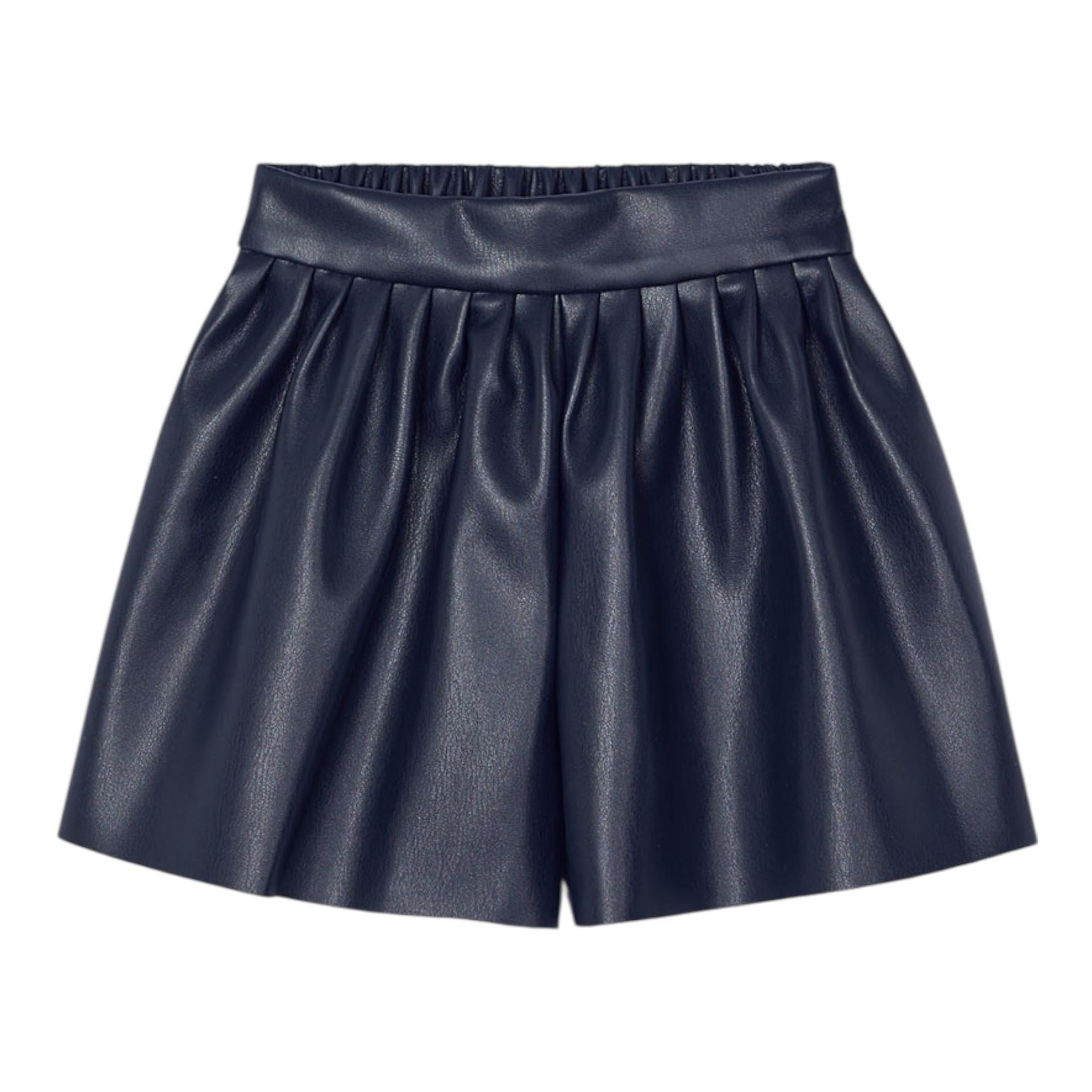 MAYORAL short tinta unita in ecopelle Blu per Neonata 4907X BLU MAYORAL