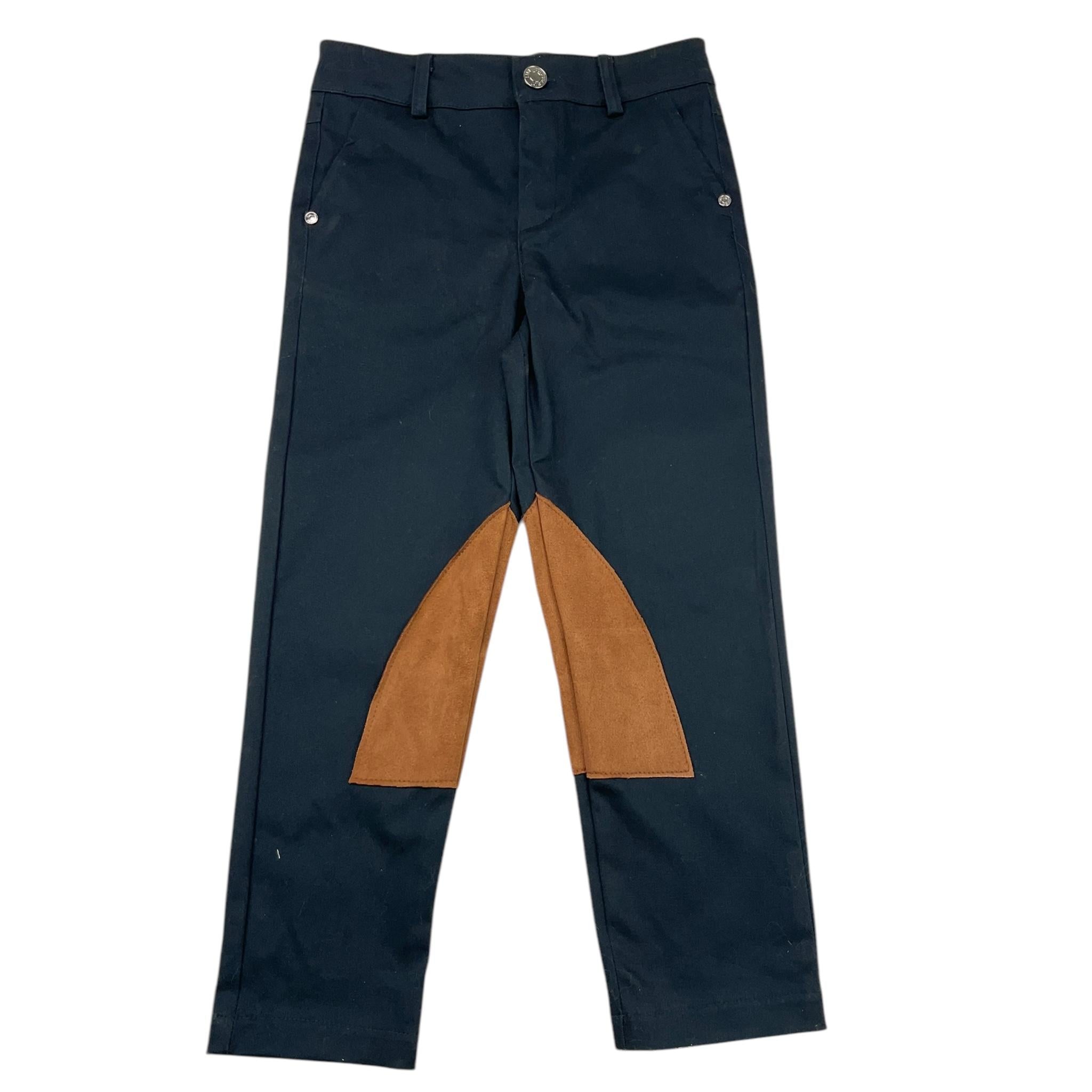 TRUSSARDI pantalone tinta unita con girovita regolabile Blu per Bambino TGA25043 BLU TRUSSARDI