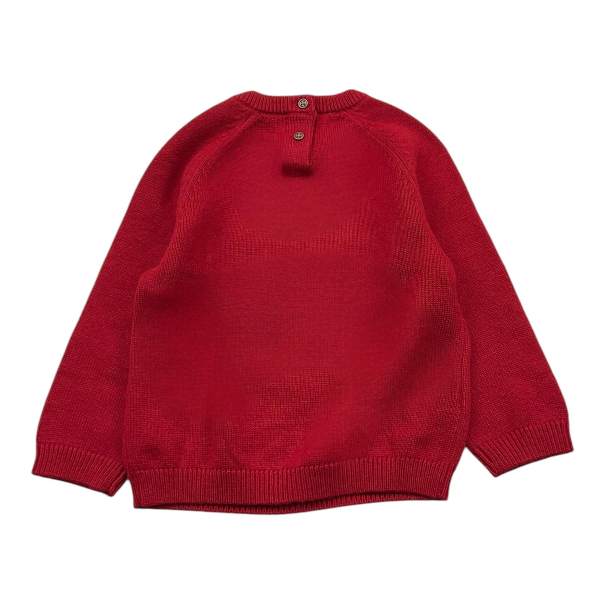 MAYORAL maglia tinta unita girocollo con stampa Rosso per Neonato 2310N ROSSO MAYORAL