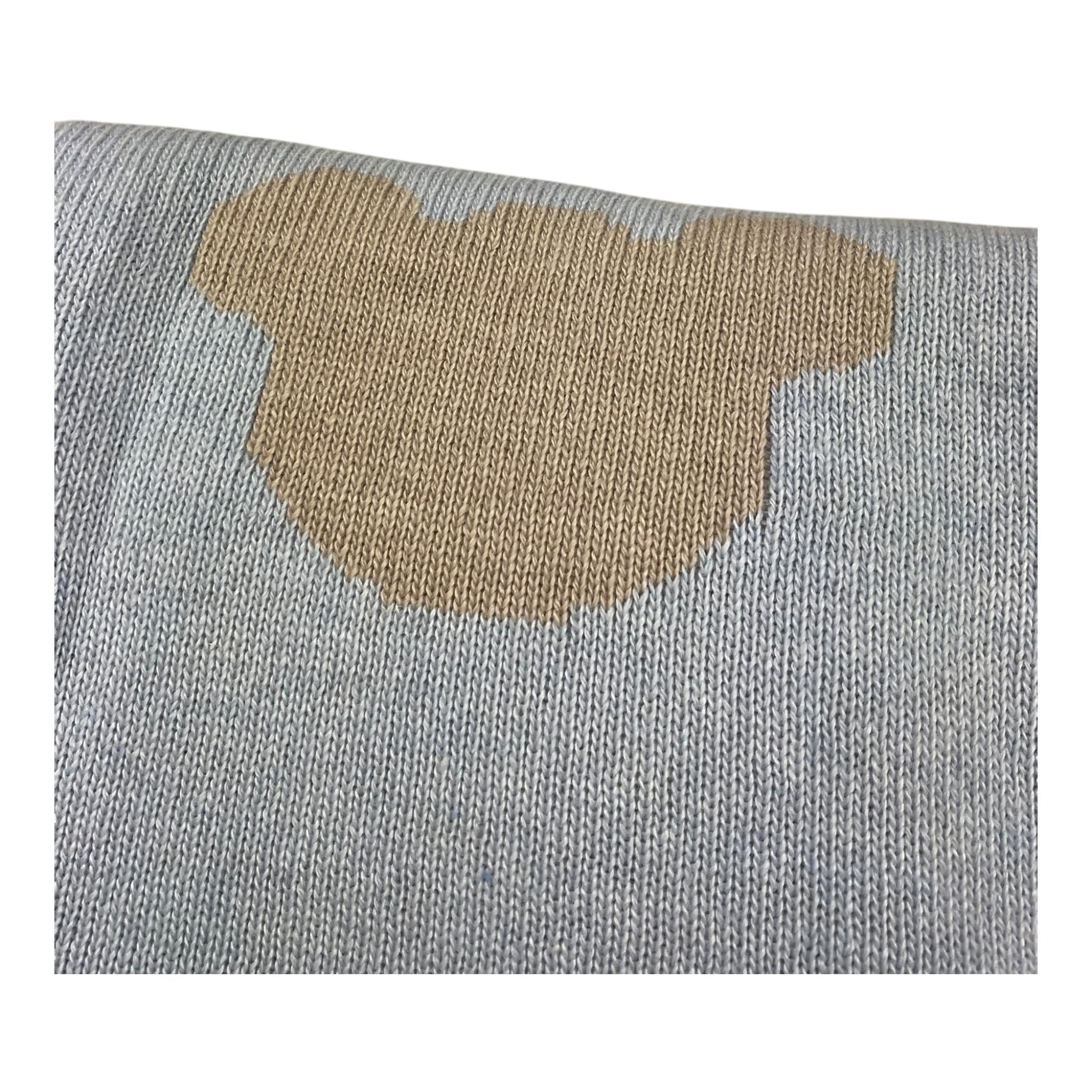 LE BEBE' coperta tricolore con orso Multicolor per Neonato LBB5050 MULTICOLOR LE BEBE'