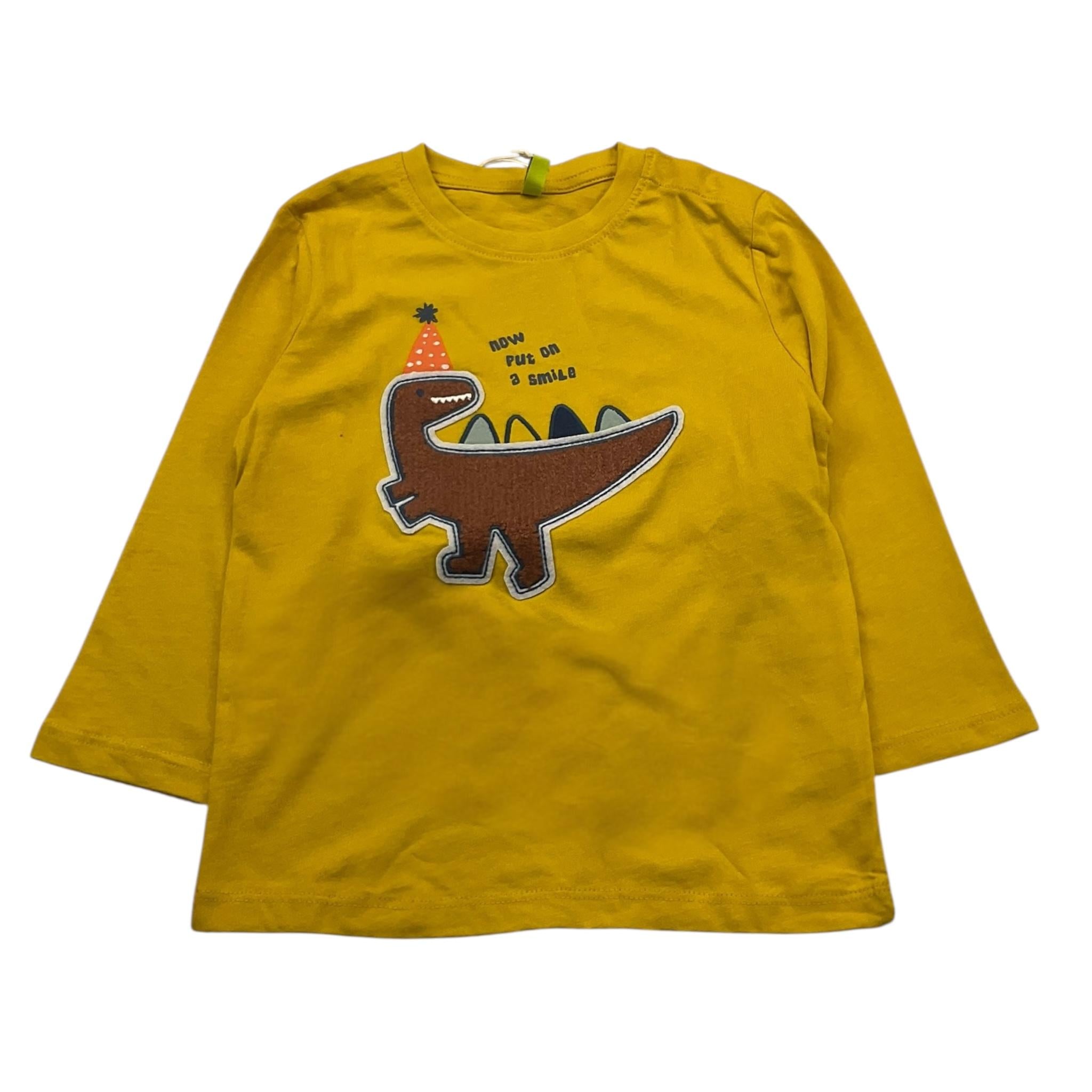 LOSAN shirt girocollo tinta unita con stampa in contrasto Giallo per Bambino 51033101016012 GIALLO LOSAN