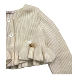 LE BEBE' coprispalle tinta unita cn tulle Panna per Neonata LBG6181 PANNA LE BEBE'