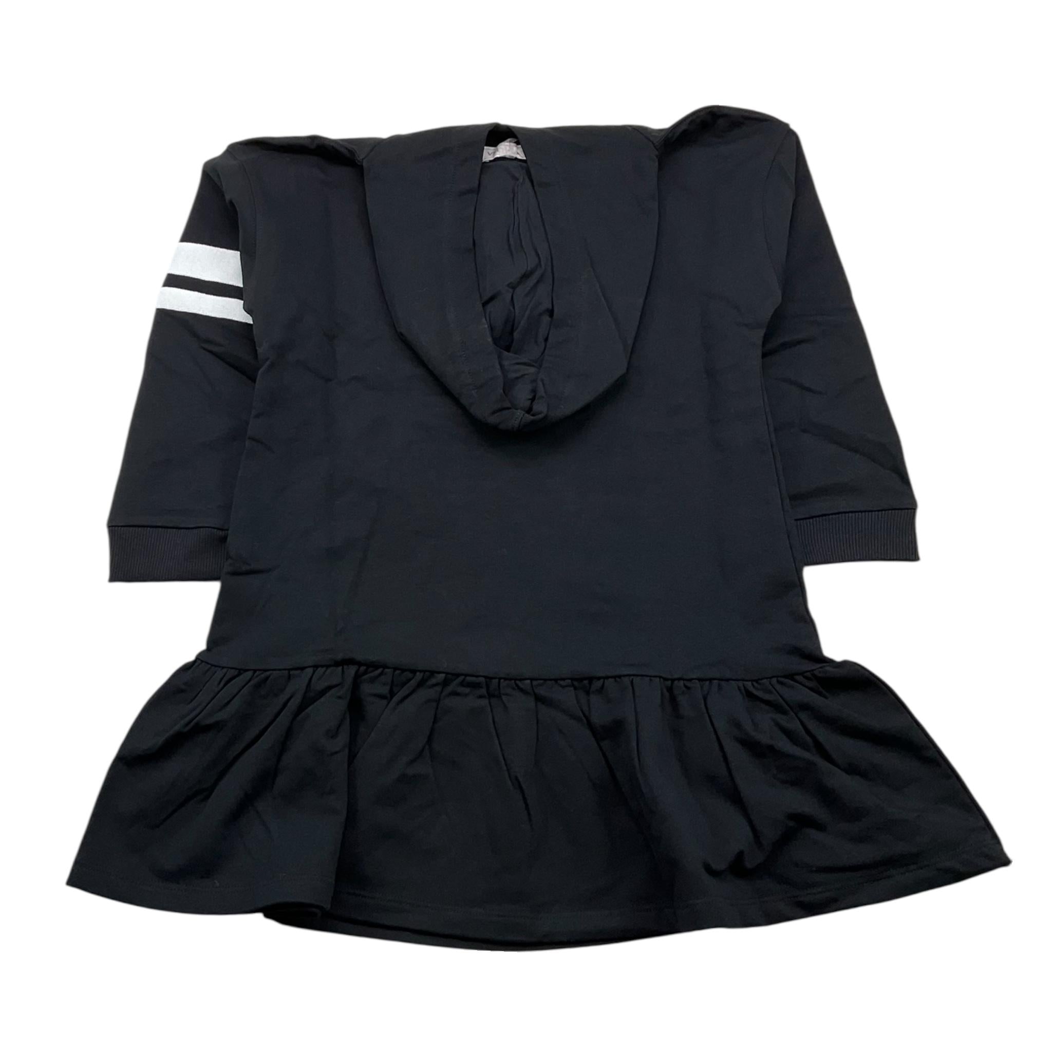 MONNALISA abito manica lunga tinta unita con cappuccio Nero per Bambina 178900R1 NERO MONNALISA