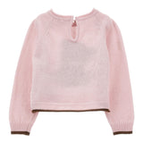 MONNALISA maglia girocollo tinta unita con ricamo orso Rosa per Neonata 39B614 ROSA MONNALISA