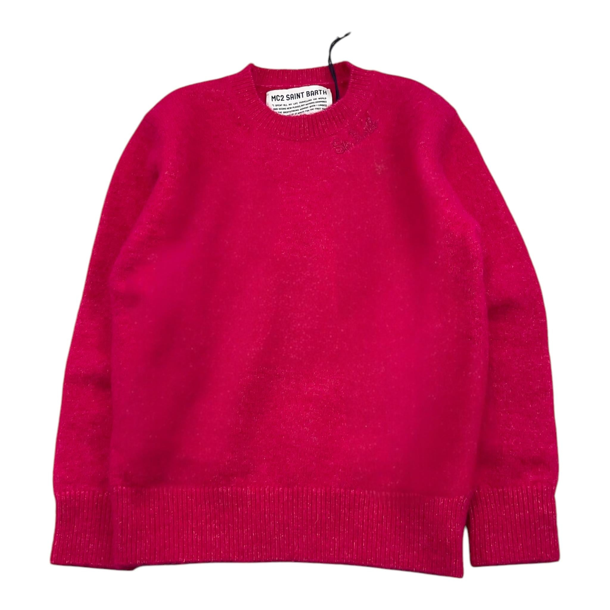 SAINT BARTH maglia girocollo tinta unita  Fuxia per Bambina LYL001 FUXIA SAINT BARTH