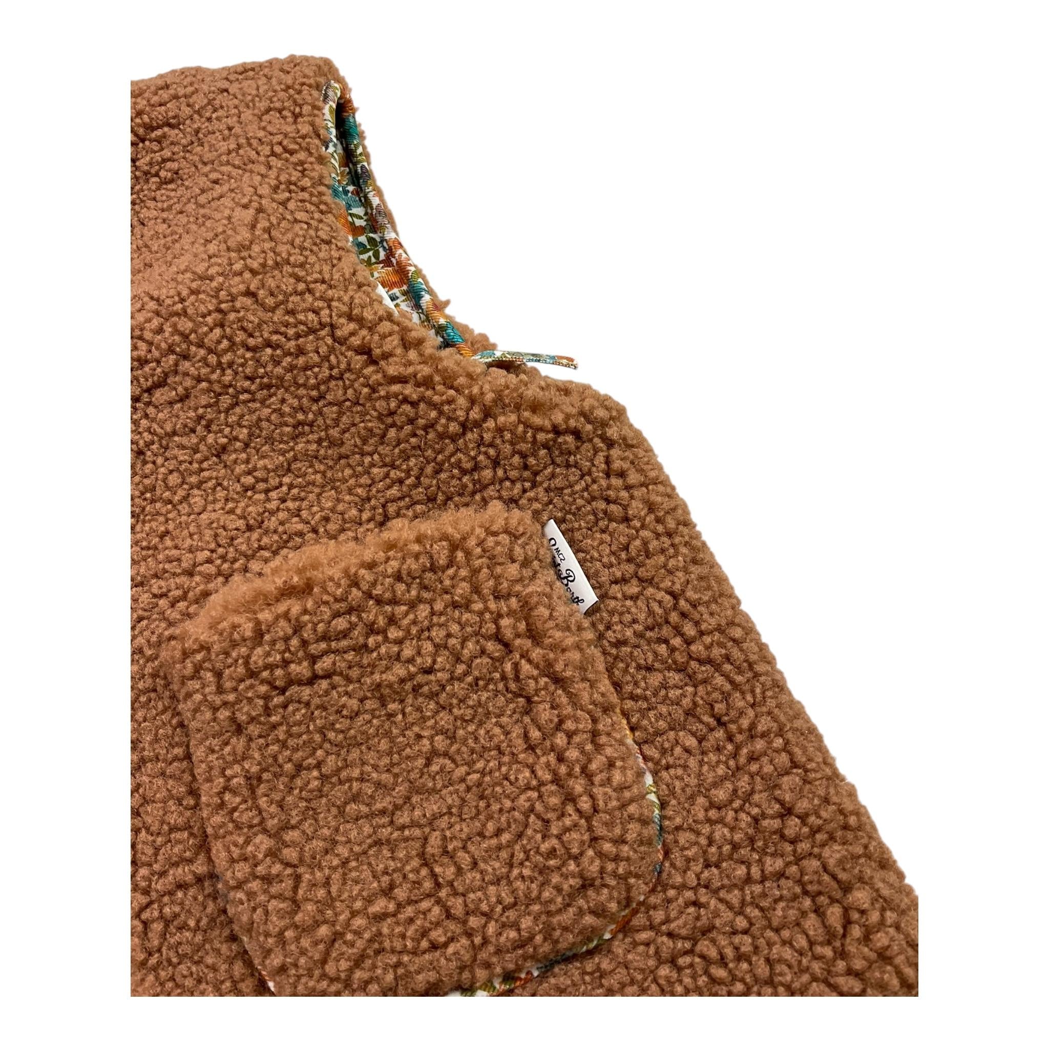 SAINT BARTH gilet modello teddy tinta unita Biscotto per Bambina NIA0001 BISCOTTO SAINT BARTH