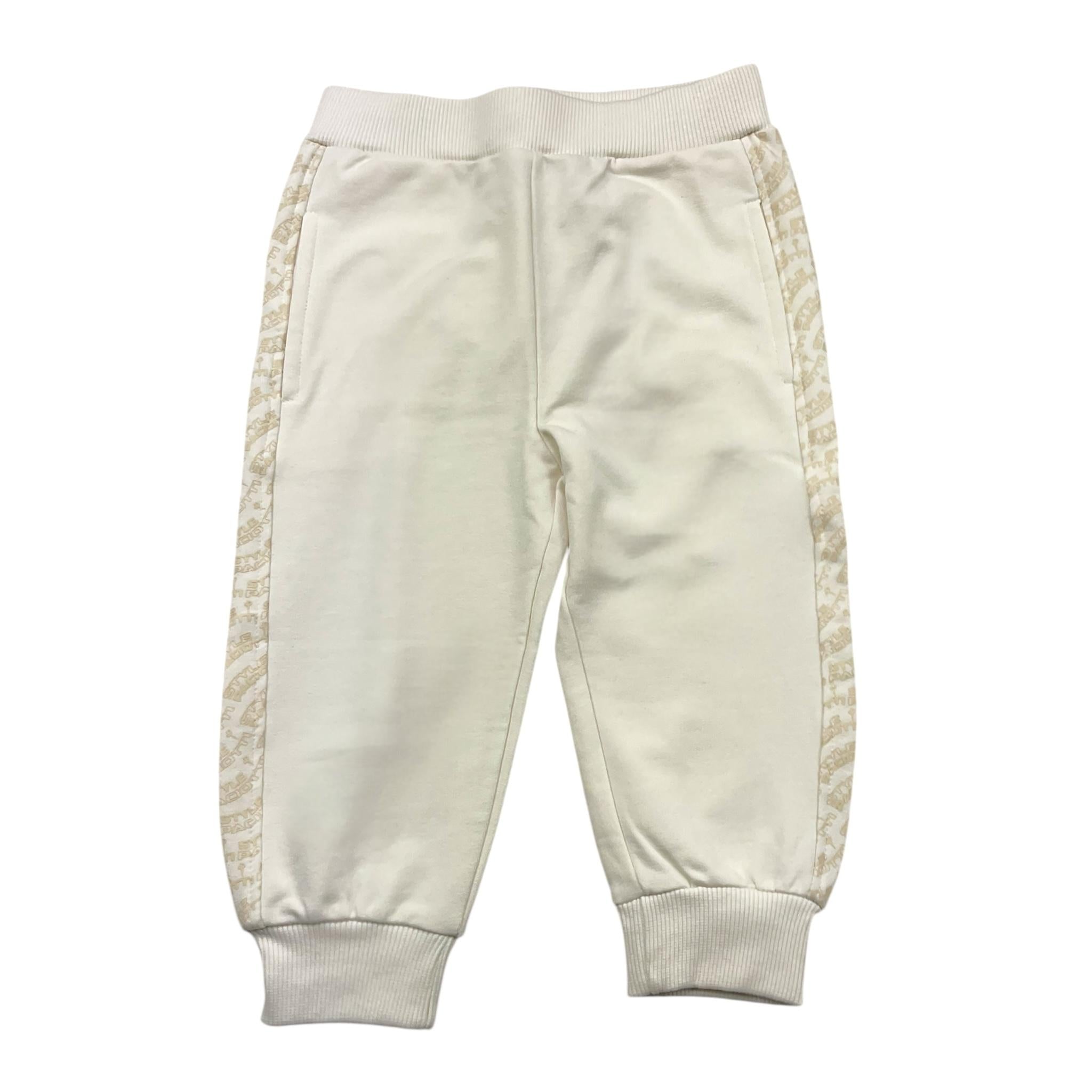 CESARE PACIOTTI pantalone tuta tinta unita logato Panna per Neonato PFP5301B PANNA CESARE PACIOTTI