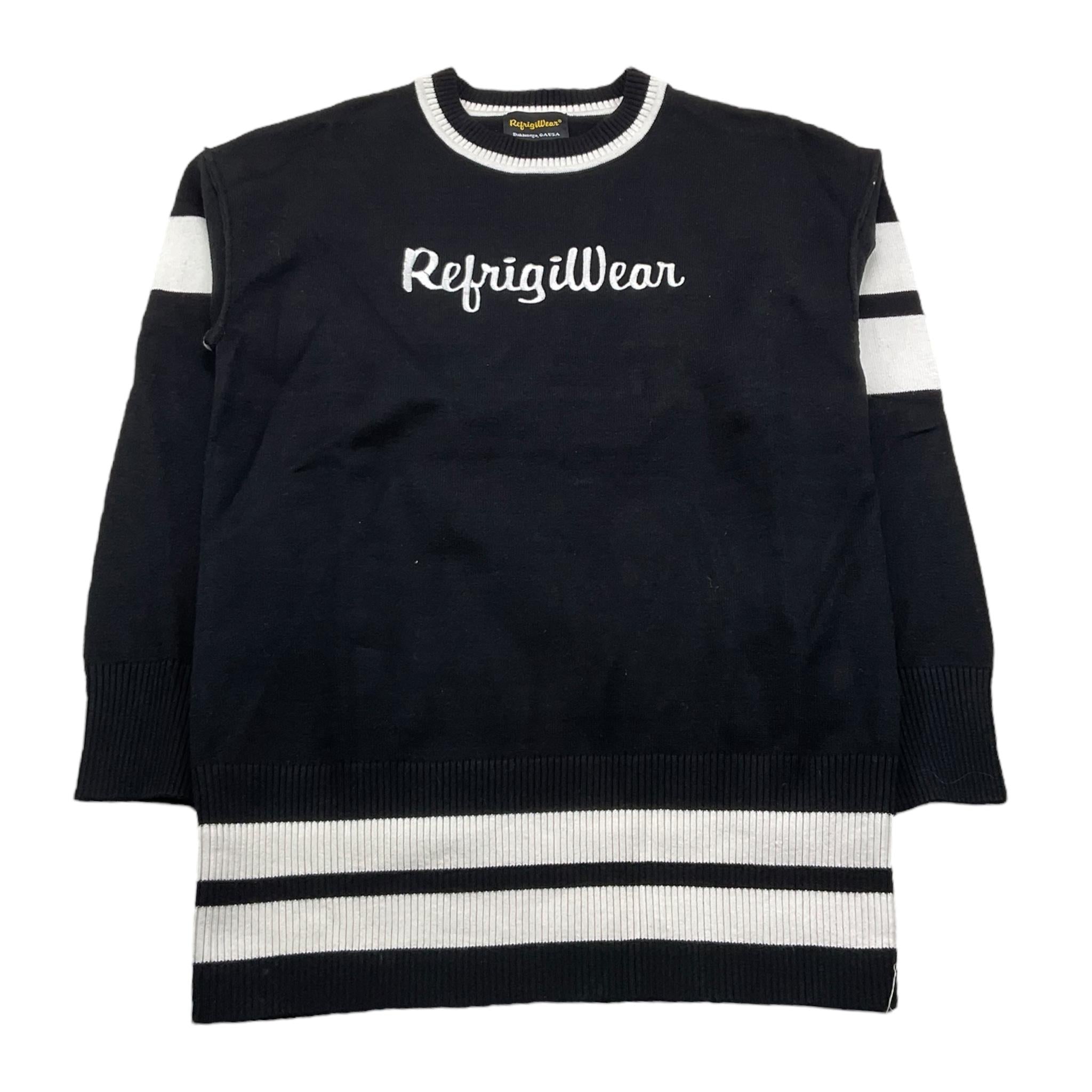 REFRIGIWEAR maxi maglia tinta unita con loogo Nero per Bambina RWG182 NERO REFRIGIWEAR