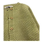 BABIDU cardigan tinta unita con bottoni in contrasto Verde per Bambina 60683J VERDE BABIDU