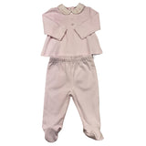 LE BEBE' completo 2 pezzi shirt-ghettina tinta unita Rosa per Neonata LBG5989 ROSA LE BEBE'