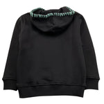 DANIELE ALESSANDRINI felpa chiusa con cappuccio tinta unita con logo Nero per Bambino 1231F0009 NERO DANIELE ALESSANDRINI