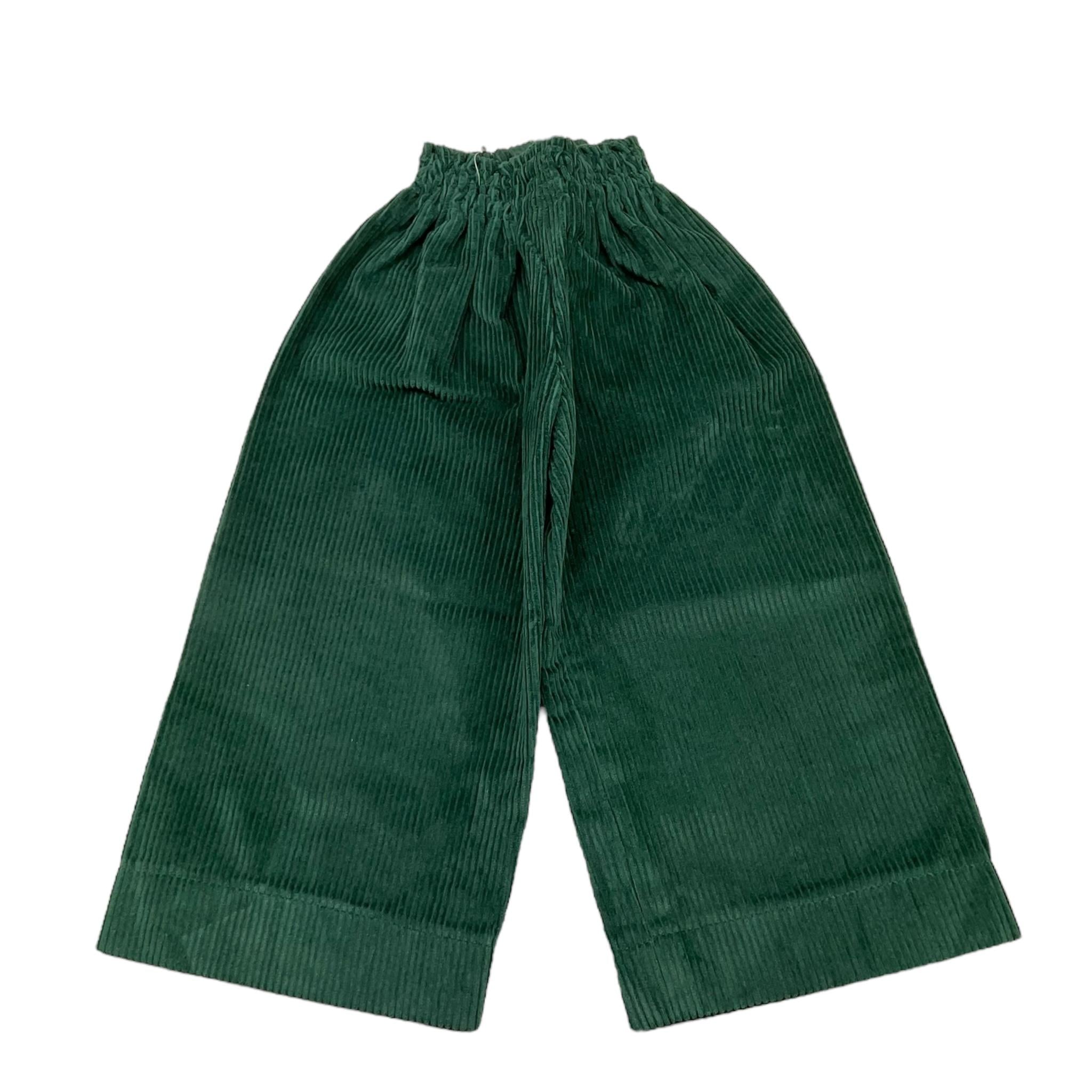 PAIO CRIPPA pantalone tinta unita modello a palazzo Verde per Bambina SALICE VERDE PAIO CRIPPA