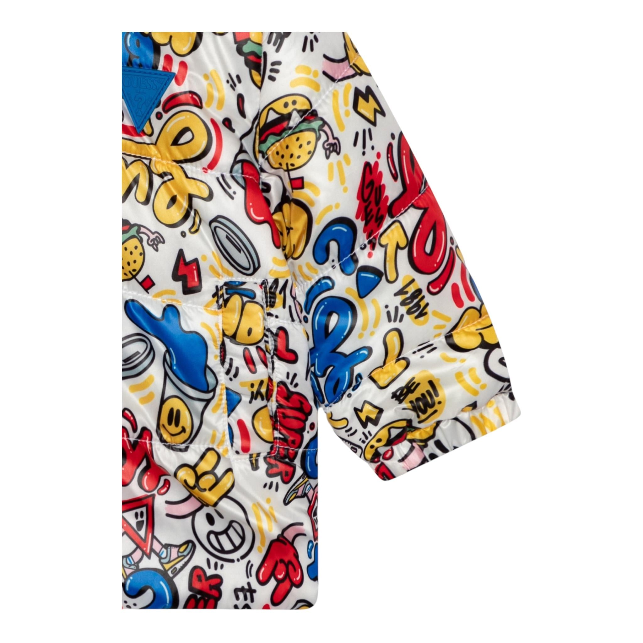 GUESS giubbino tinta unita con zip e cappuccio Bianco per Neonato I4Y00WEGY0 BIANCO GUESS