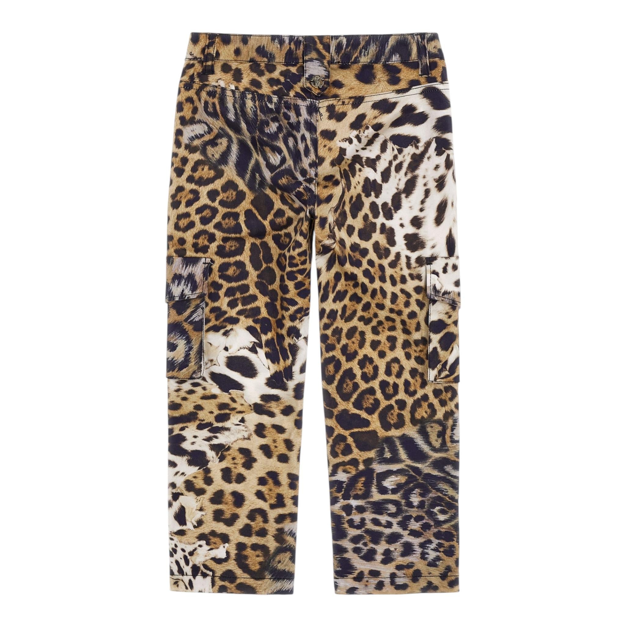 ROBERTO CAVALLI pantalone fantasia maculata con tasconi Beige per Bambina TJT22D BEIGE ROBERTO CAVALLI