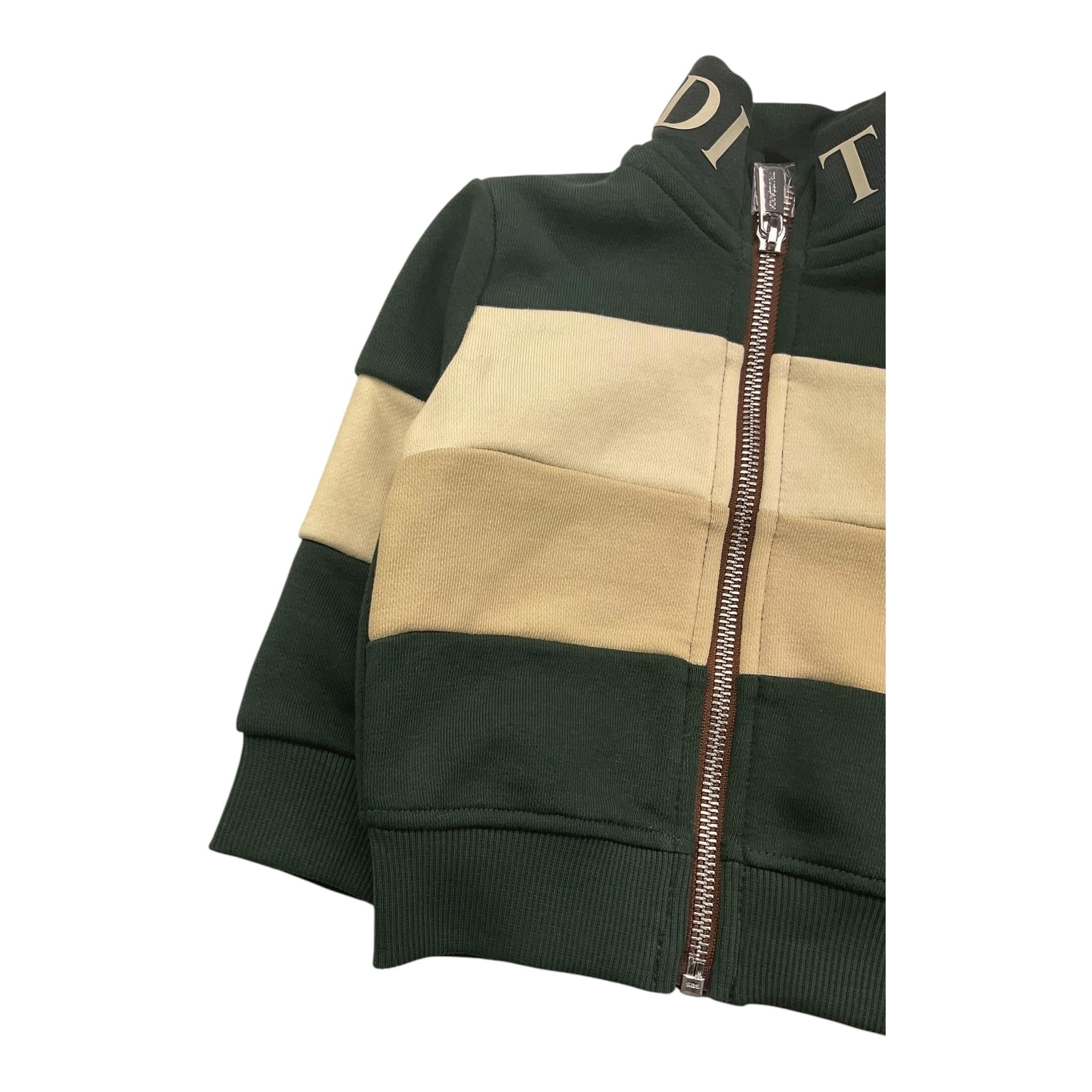 TRUSSARDI felpa con zip tricolore Multicolor per Neonato TIA25145FE MULTICOLR TRUSSARDI