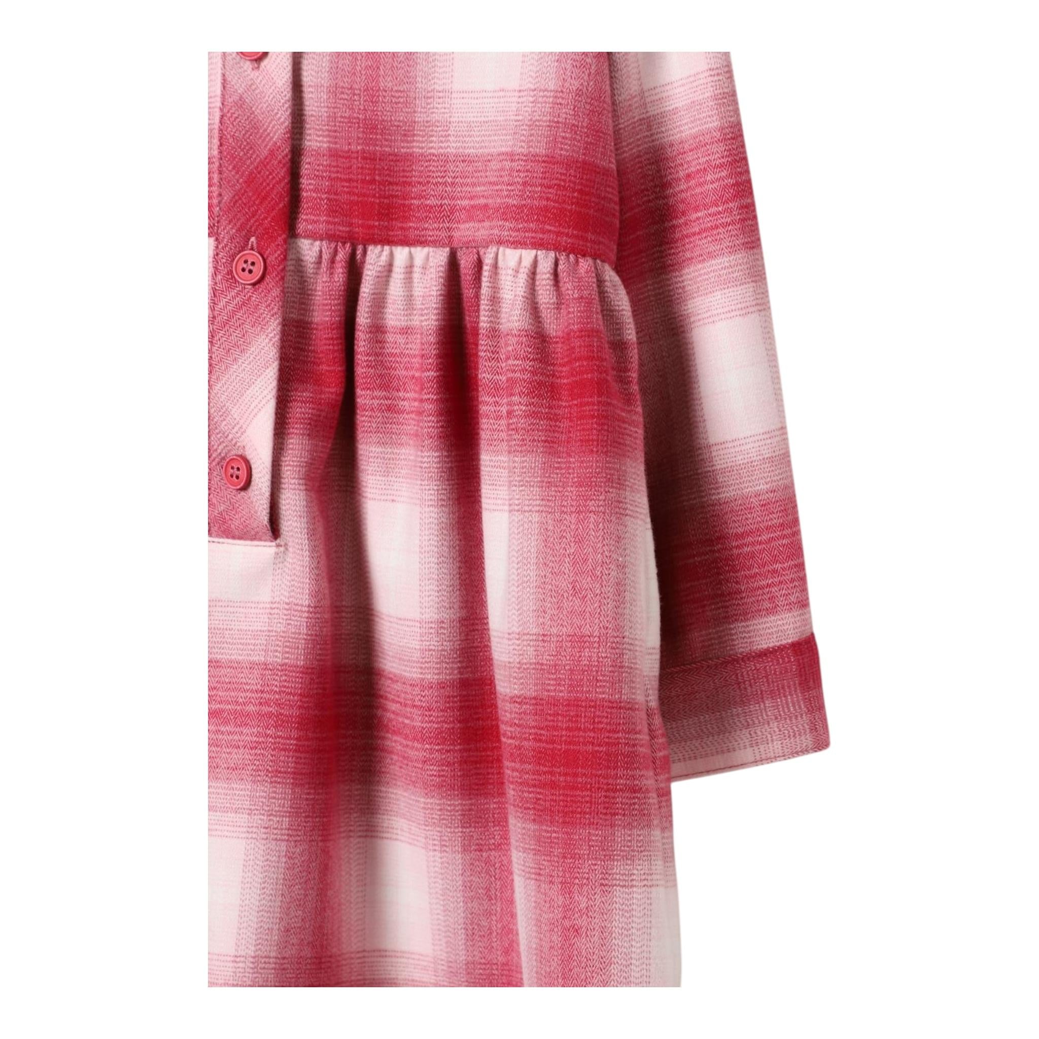 IL GUFO abito modello camicia bicolore con fantasia Bianco/fuxia per Bambina A24VL593W3069 BIANCO/FUXIA IL GUFO