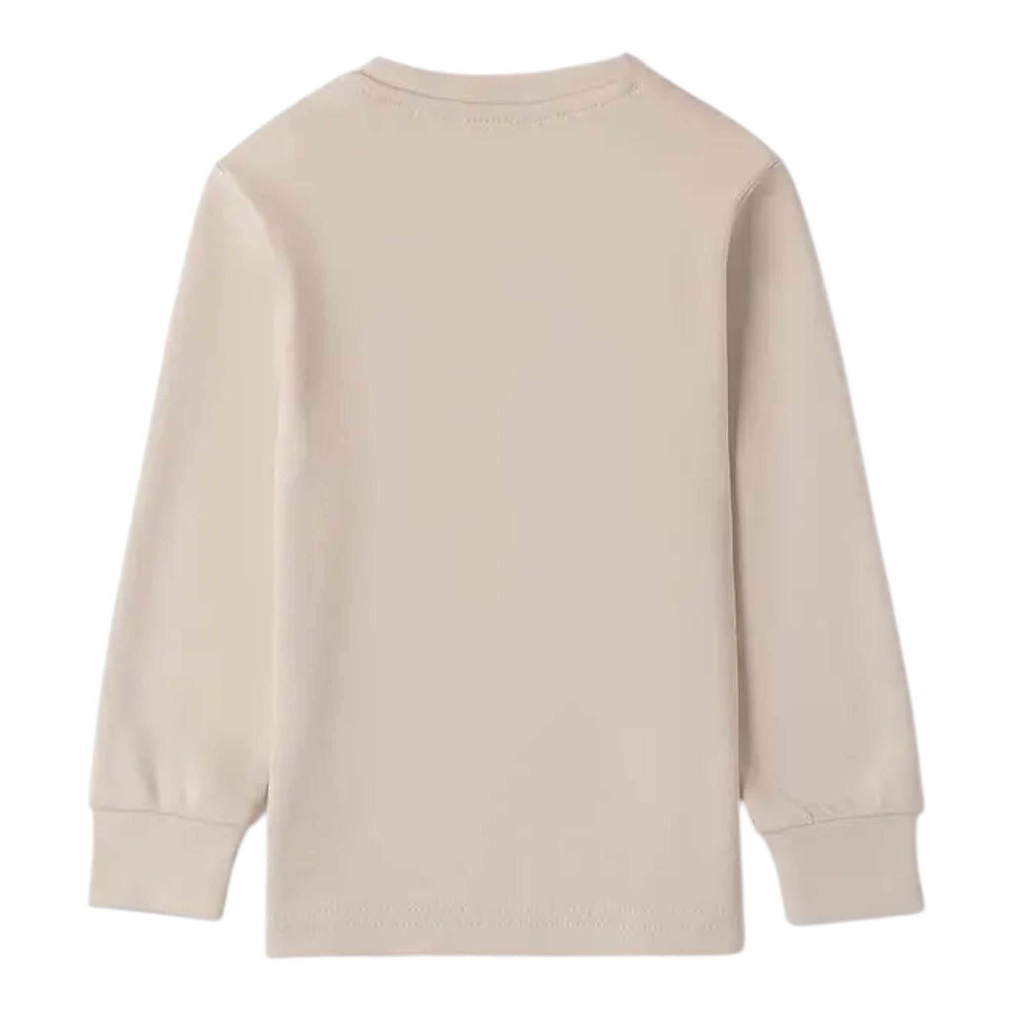 SARABANDA shirt girocollo tinta unita con stampa Beige per Bambino 0A148 BEIGE SARABANDA