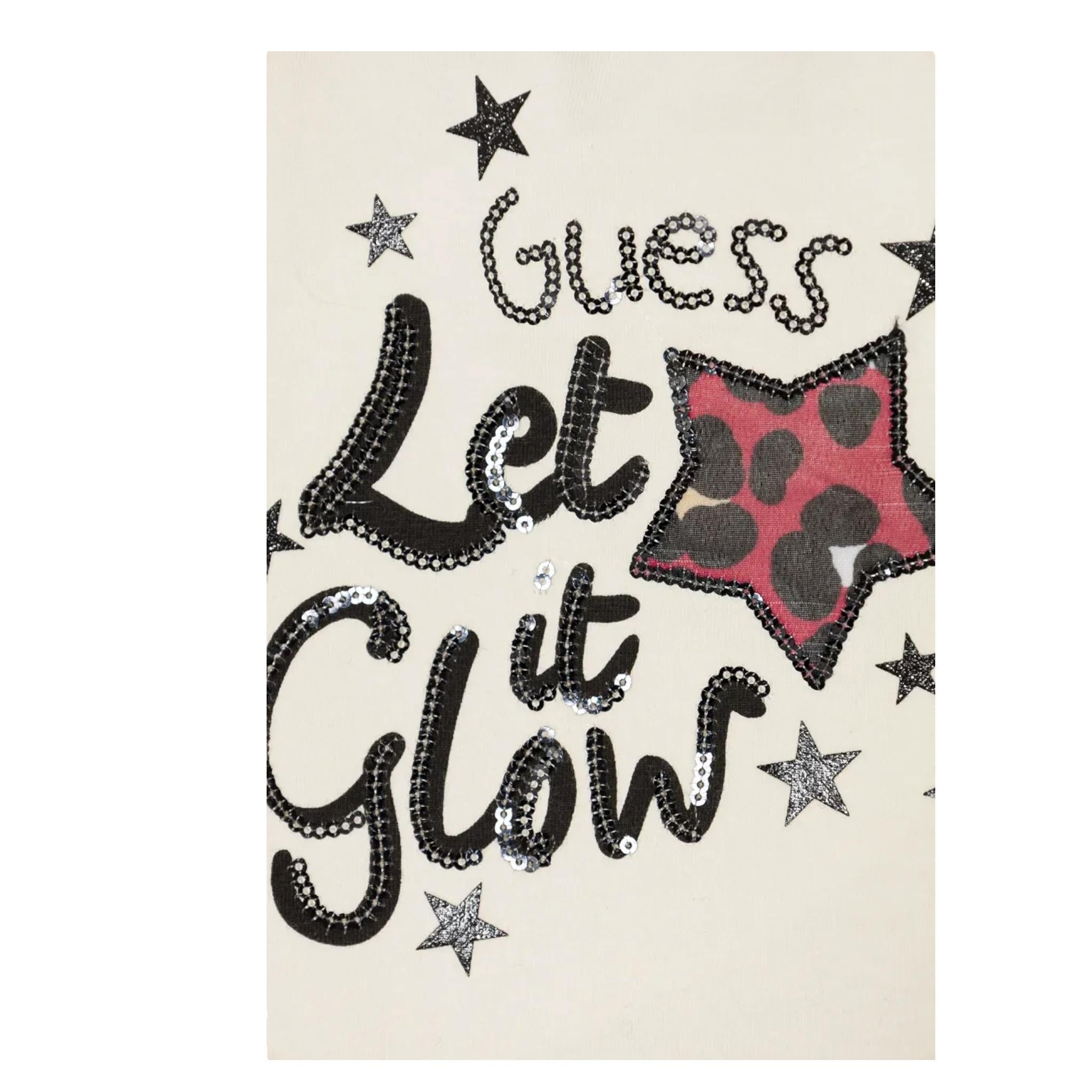 GUESS completo 2 pezzi shirt-gonna bicolore Panna per Bambina K4BG01J1300 PANNA GUESS