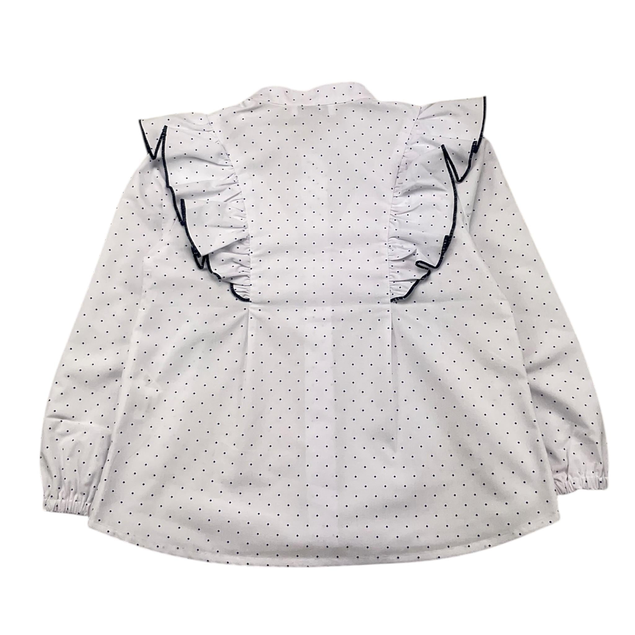 MIRANDA camicia manica lunga tinta unita microfantasia Bianco per Bambina 360250 BIANCO MIRANDA