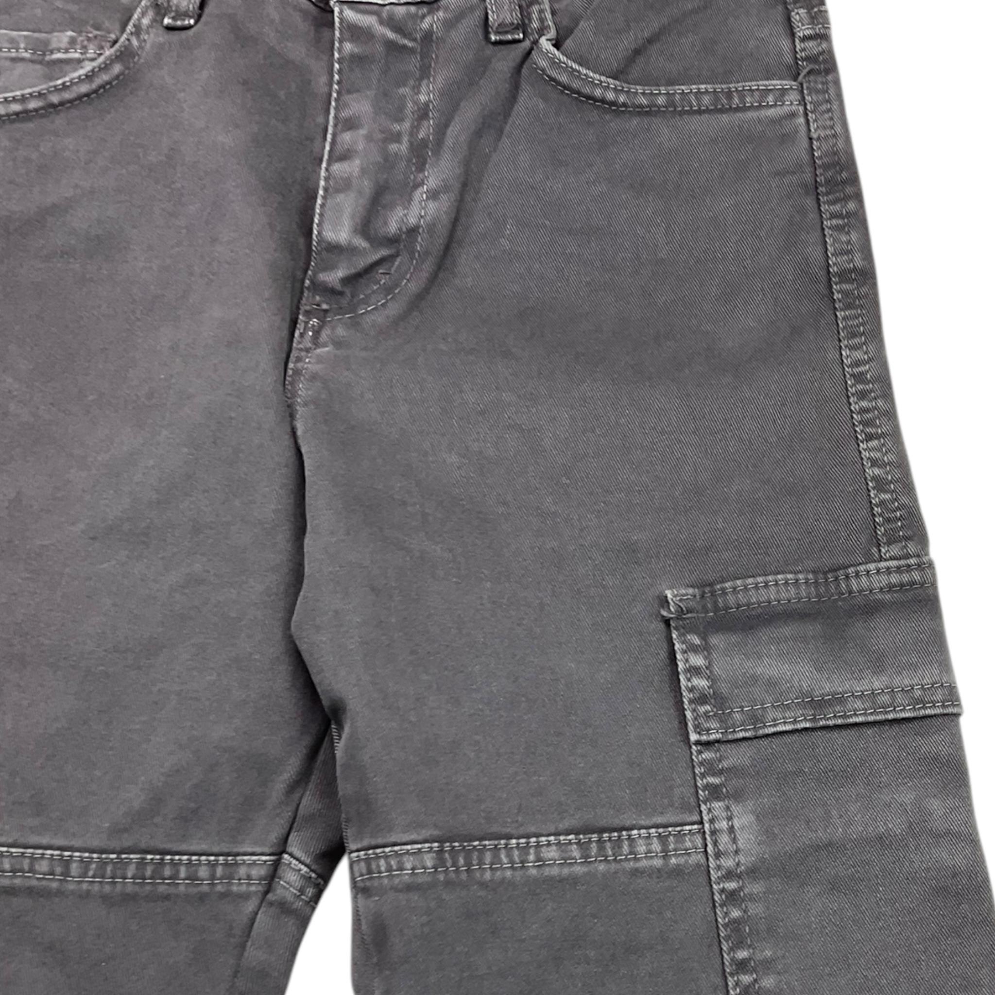 NEVER TOO jeans tinta unita con girovita regolabile Grigio per Bambino NT2073R GRIGIO NEVER TOO