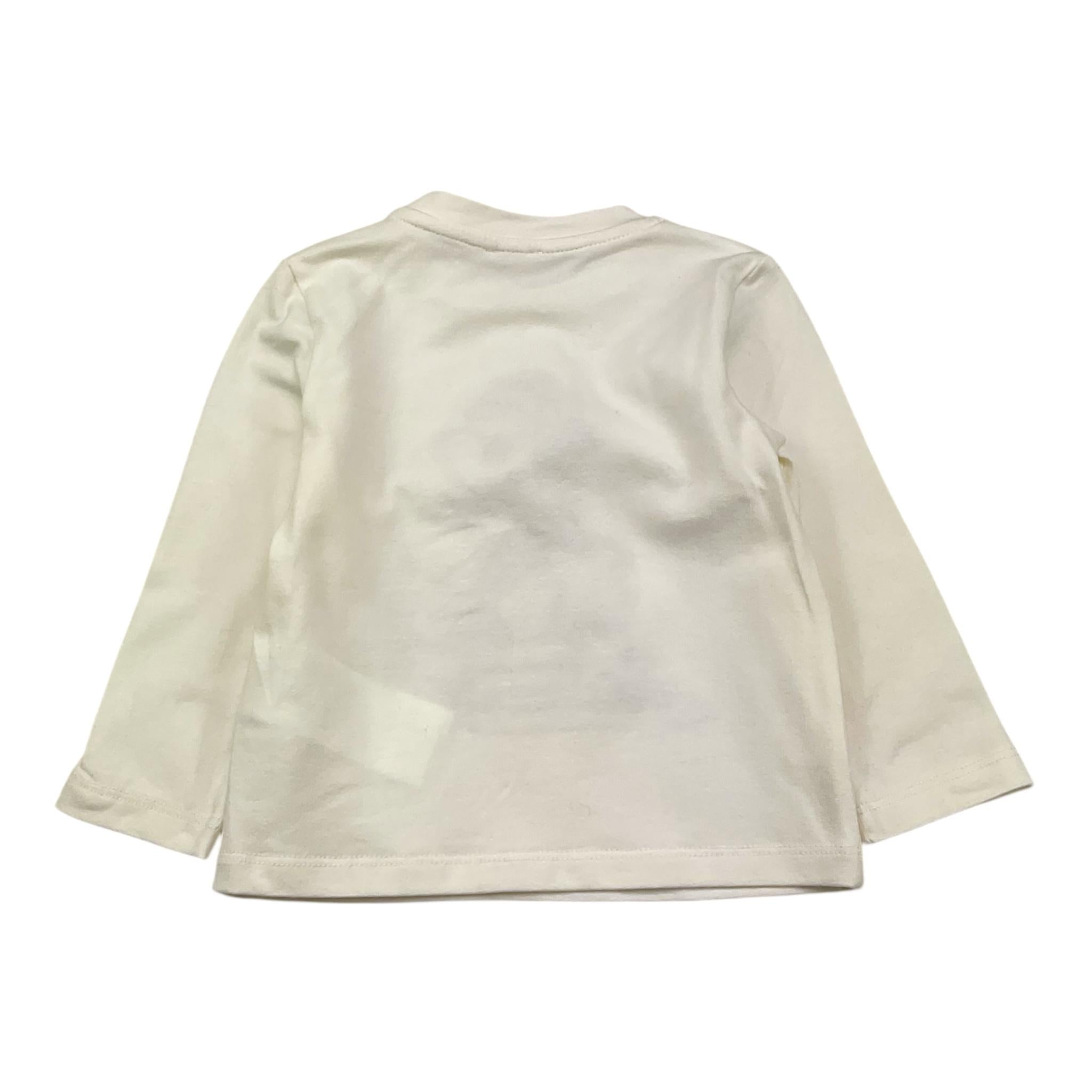LE BEBE' shirt girocollo tinta unita con stampa Bianco per Neonato LBB5156 BIANCO LE BEBE'