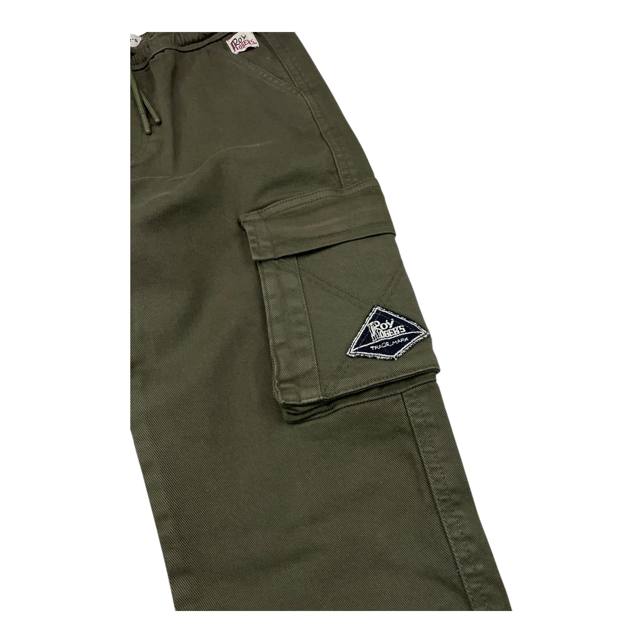 ROY ROGER'S pantalone tinta unita con elastico in vita Verde per Bambino RA141 VERDE ROY ROGER'S