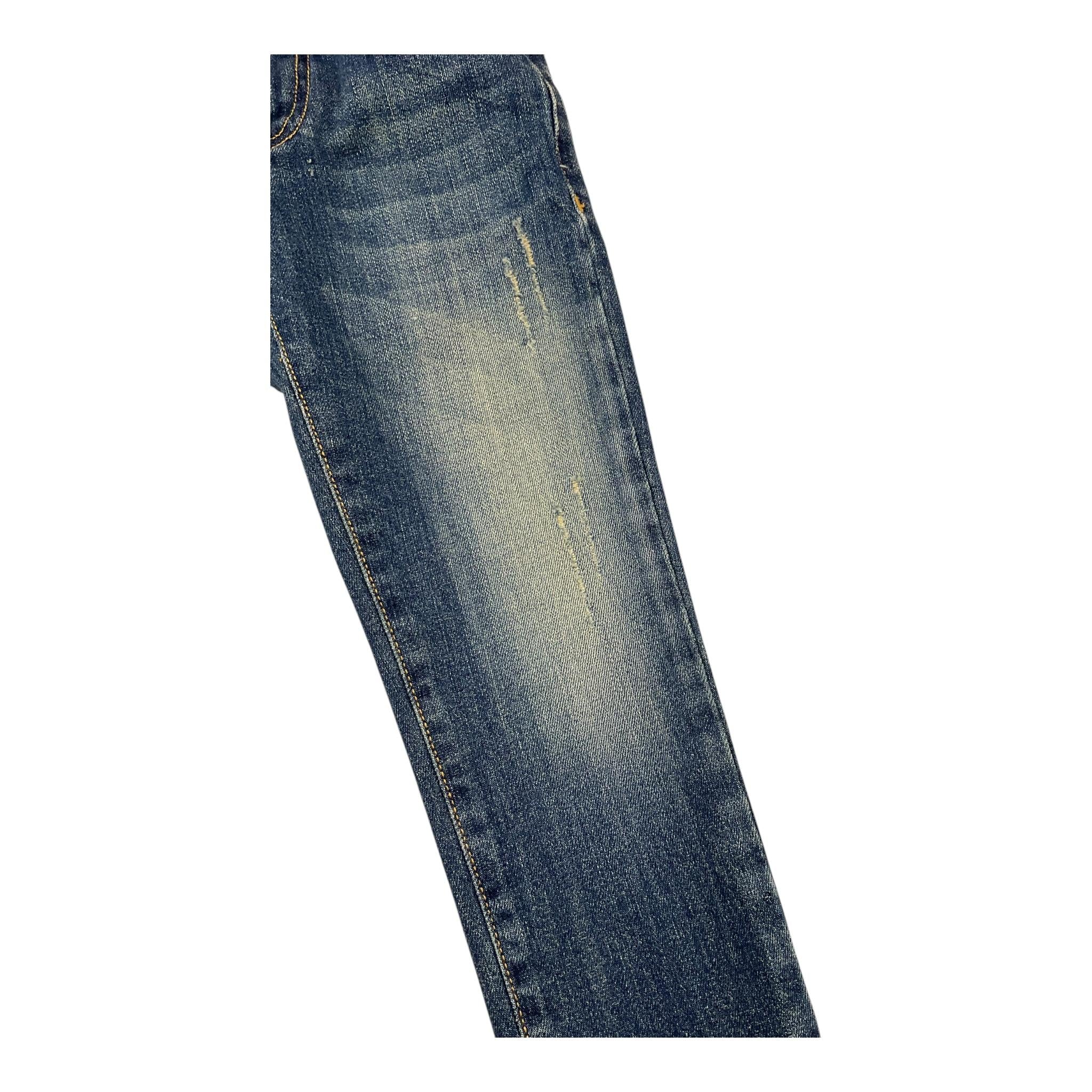 NUPKEET jeans tinta unita cn girovita regolabile Blu per Bambino 4DNK395 BLU NUPKEET