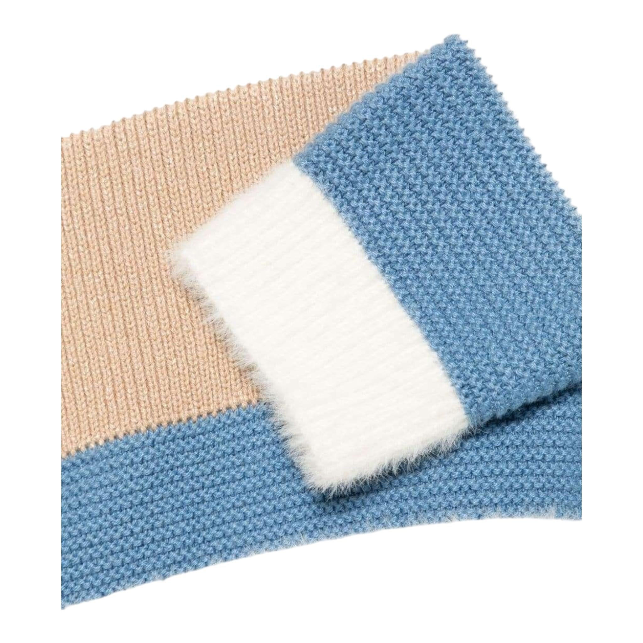 LIU JO maglia tricolore girocollo con fantasia a righe Bianco per Neonata KF4073MA97E BIANCO LIU JO