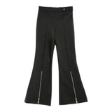 ELISABETTA FRANCHI pantalone tinta unita modello a zampa in ecopelle Nero per Bambina EFPA254 NERO ELISABETTA FRANCHI