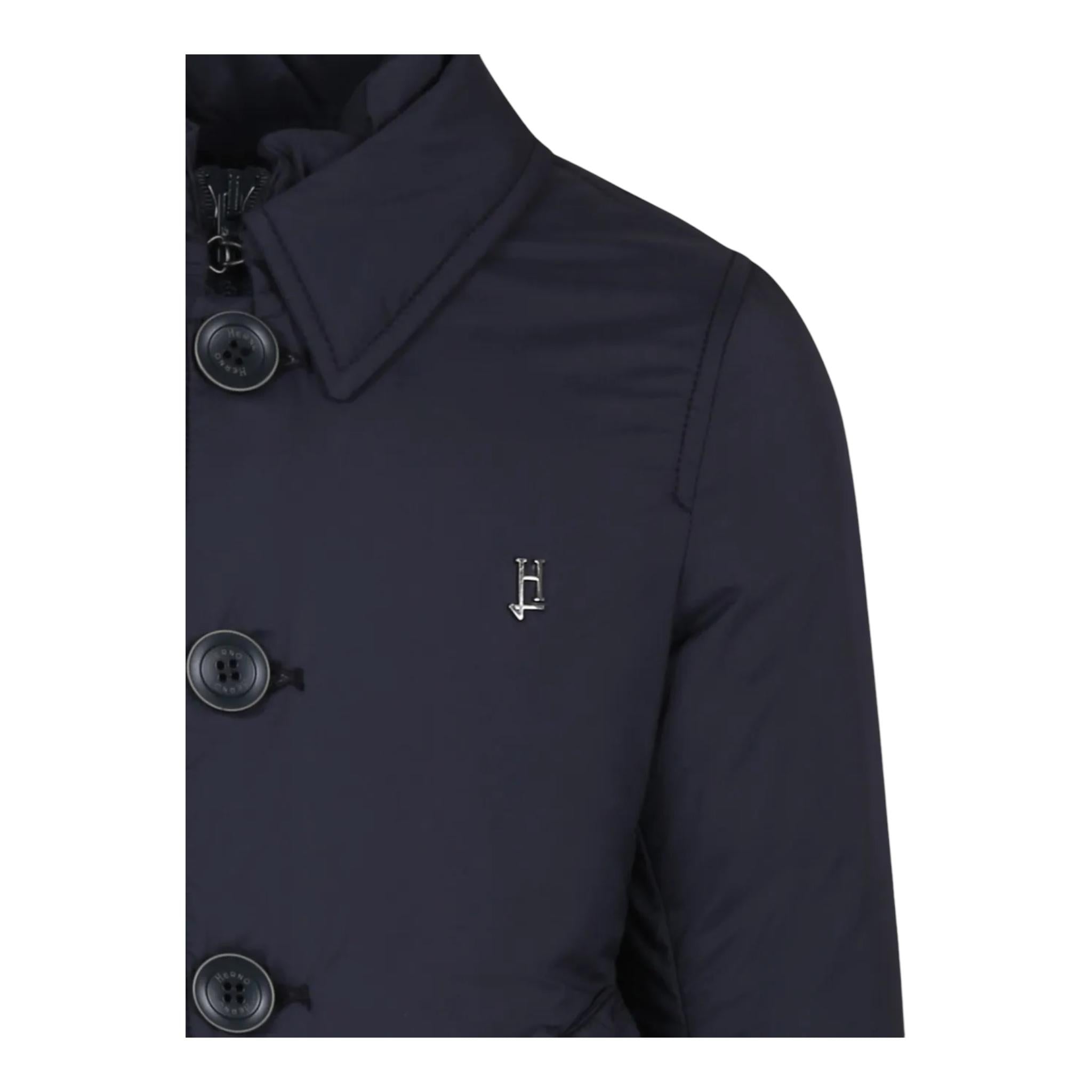 HERNO giubbino tinta unita con bottoni Blu per Bambino PI000156B12456Z BLU HERNO