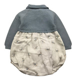 WEDOBLE pagliaccetto bicolore manica lunga Bianco/azzurro per Neonata I2408405 BIANCO/AZZURRO WEDOBLE