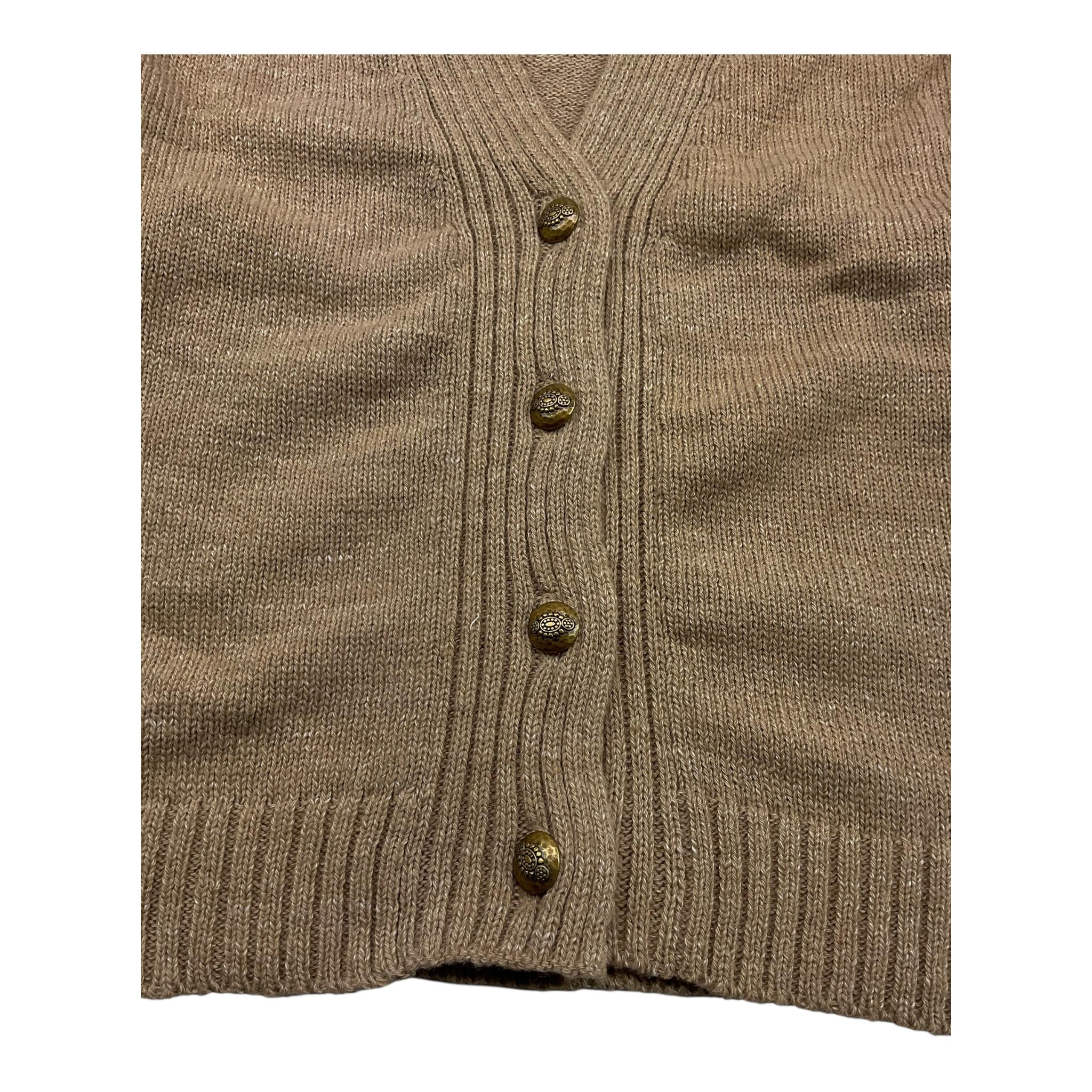 DONDUP cardigan tinta unita scollo a v Beige per Bambino DFMA010 BEIGE DONDUP