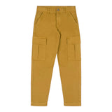 MOSCHINO pantalone tinta unita con tasche america Marrone per Bambino HUP07X MARRONE MOSCHINO