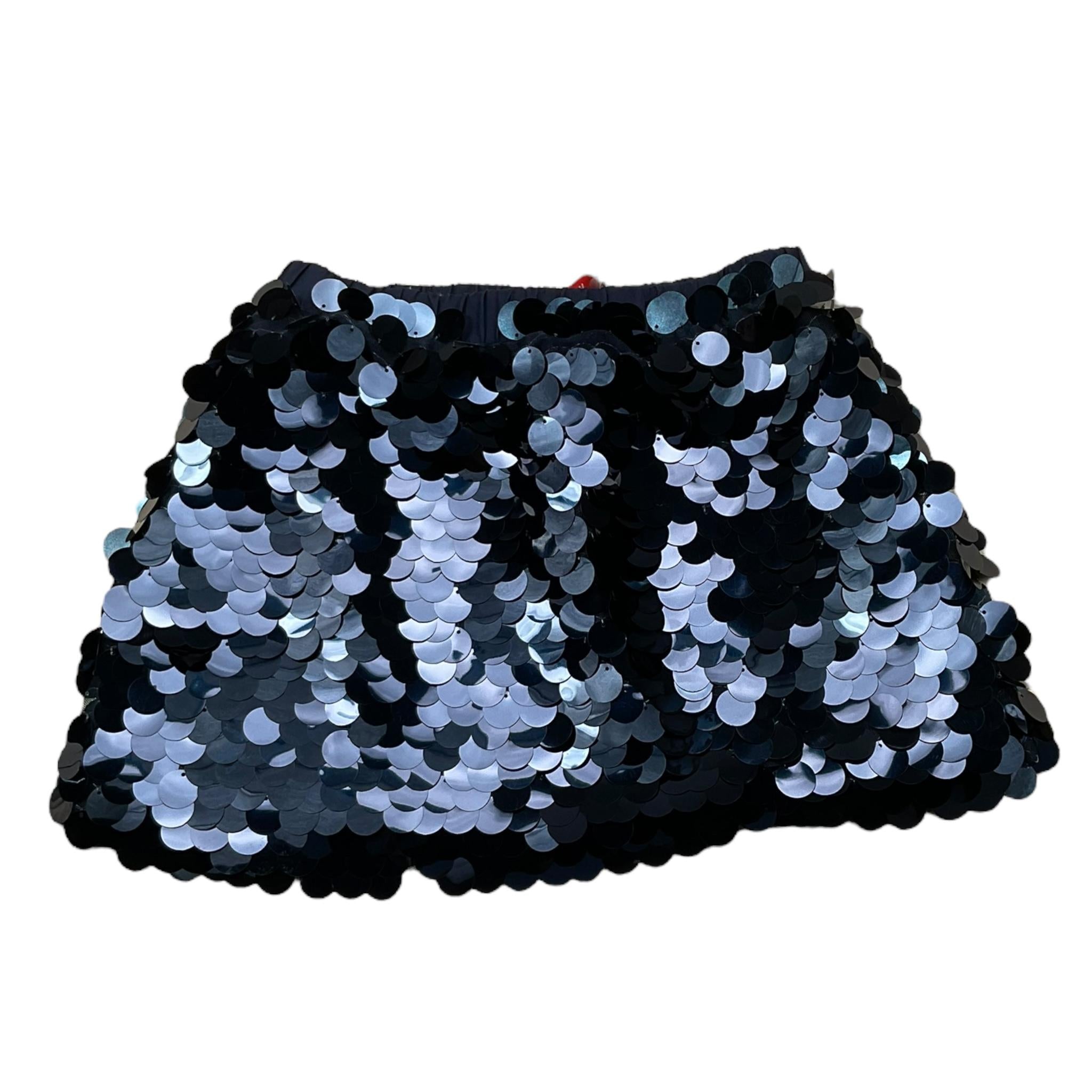 BOBOLI gonna tinta unita con paillettes Blu per Bambina 729233 BLU BOBOLI